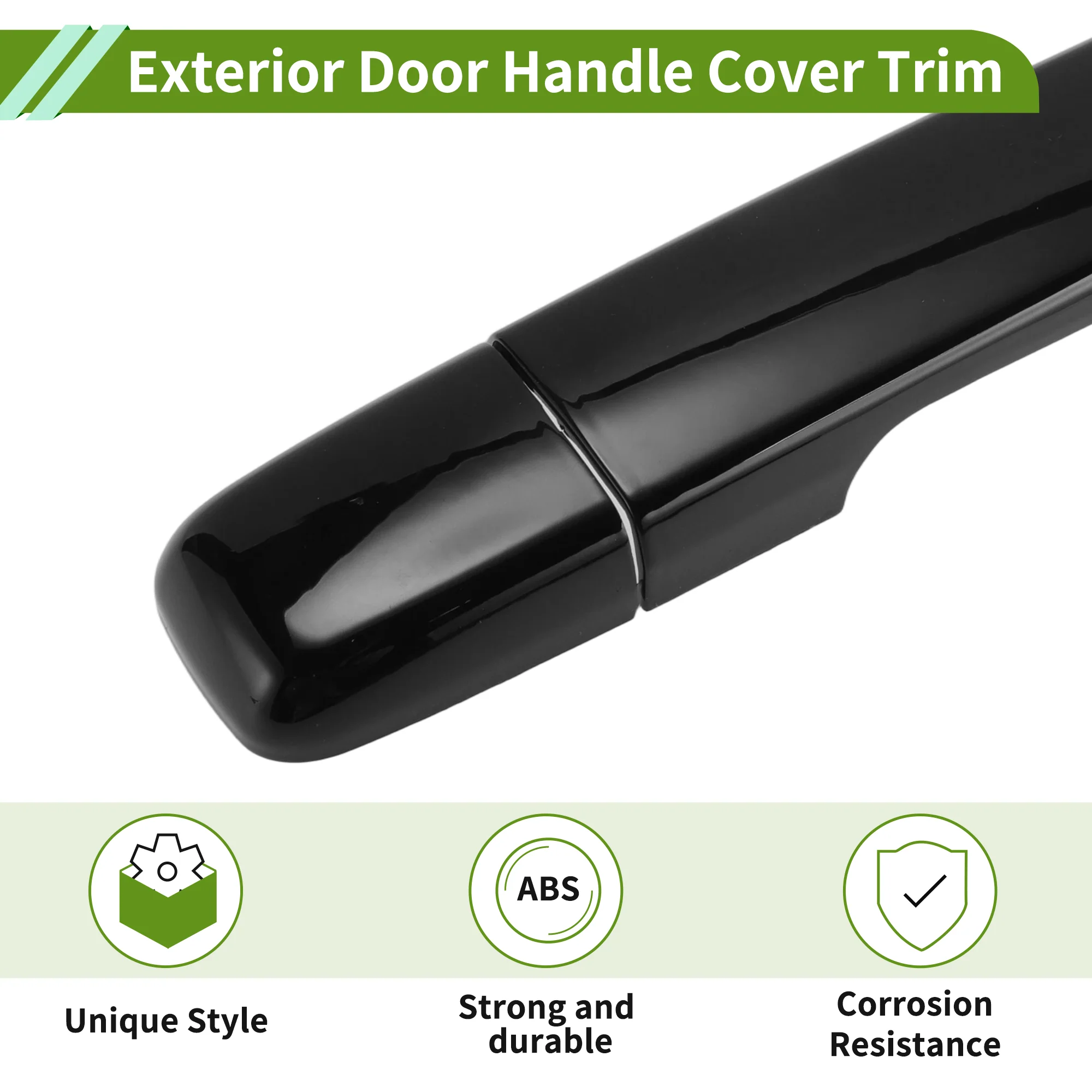 Exterior Door Handle Cover for Infiniti G25 2008-2013 Gloss Black 8 Pcs - Image 5