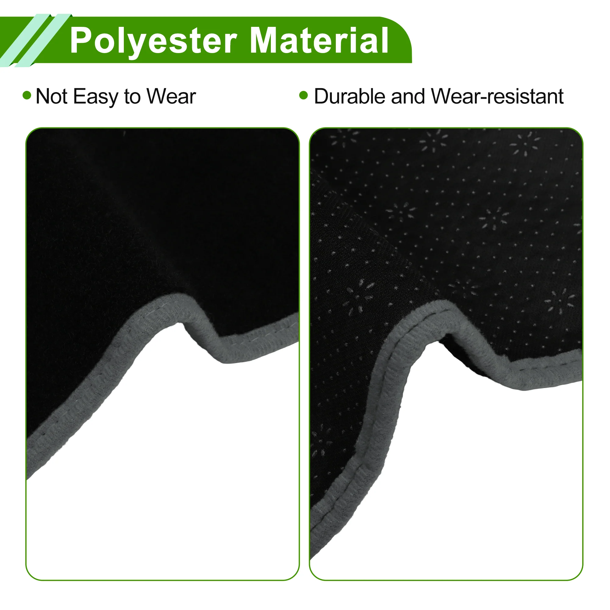 Dash Cover for GMC Yukon XL 2000-2006 Polyester Black with Gray Edge 1Pc - Image 5