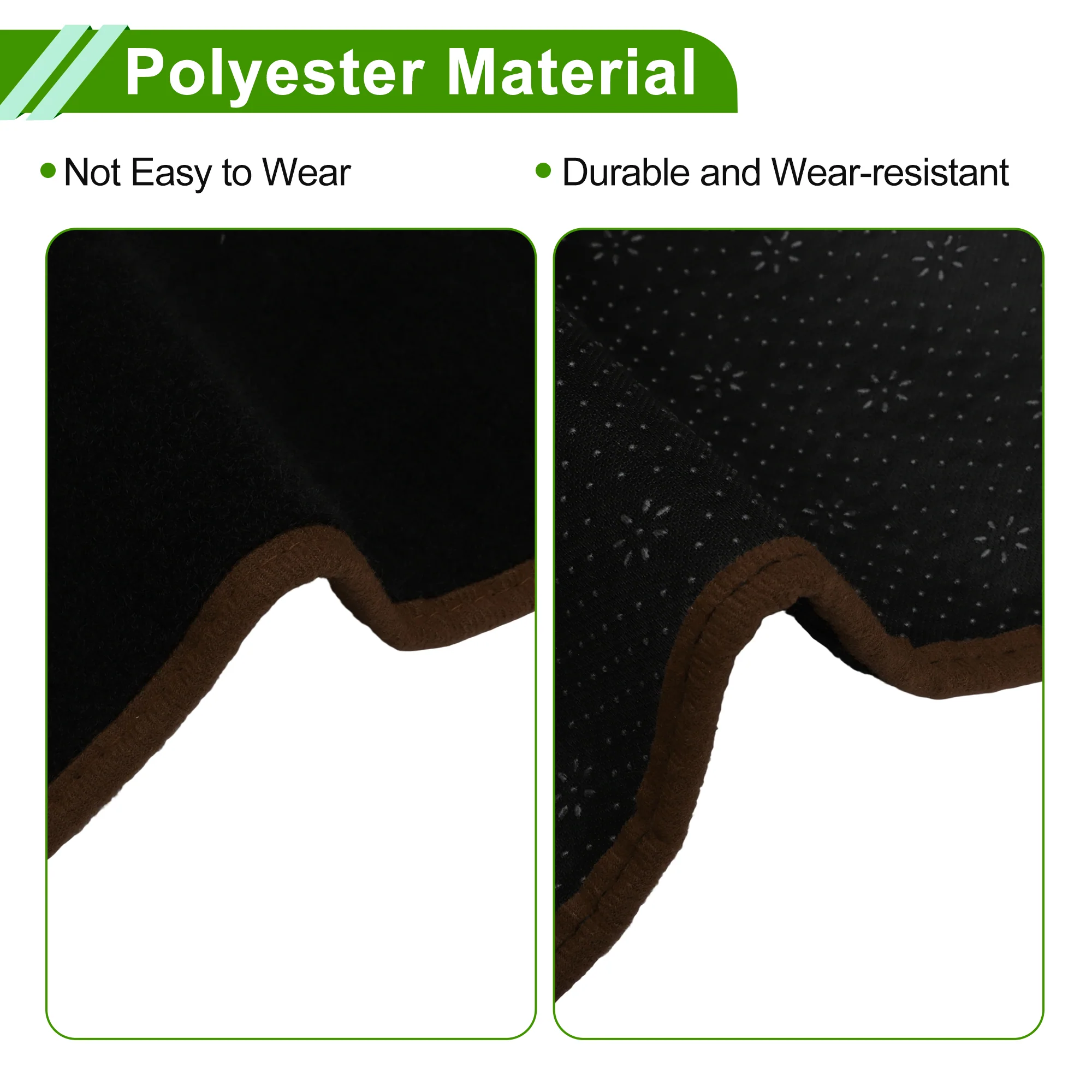 Dash Cover for Nissan Altima 2019-2025 Polyester Black with Brown Edge 1Pc - Image 5