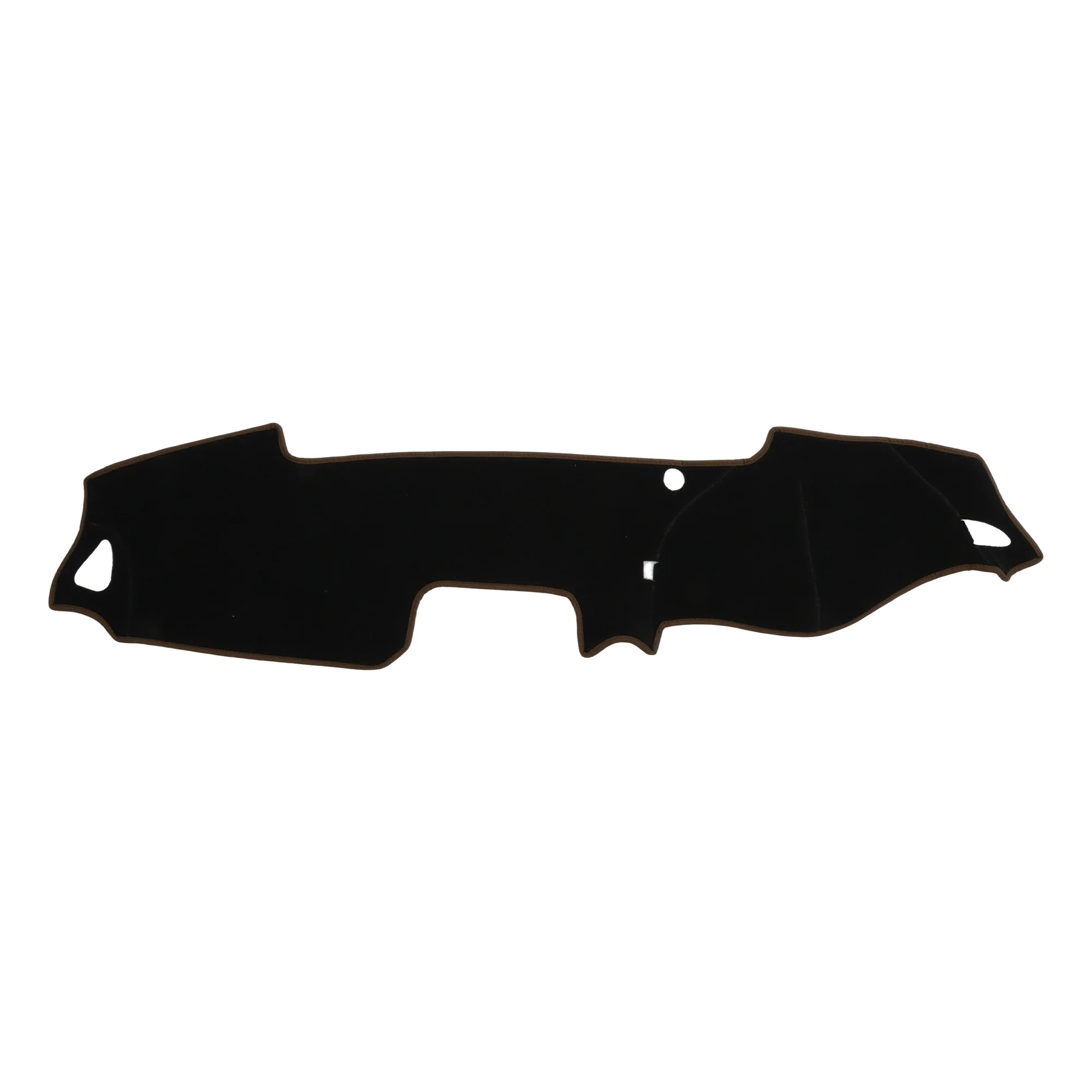 Dash Cover for Mazda MX-5 2015-2022 Polyester Black with Brown Edge 1Pc