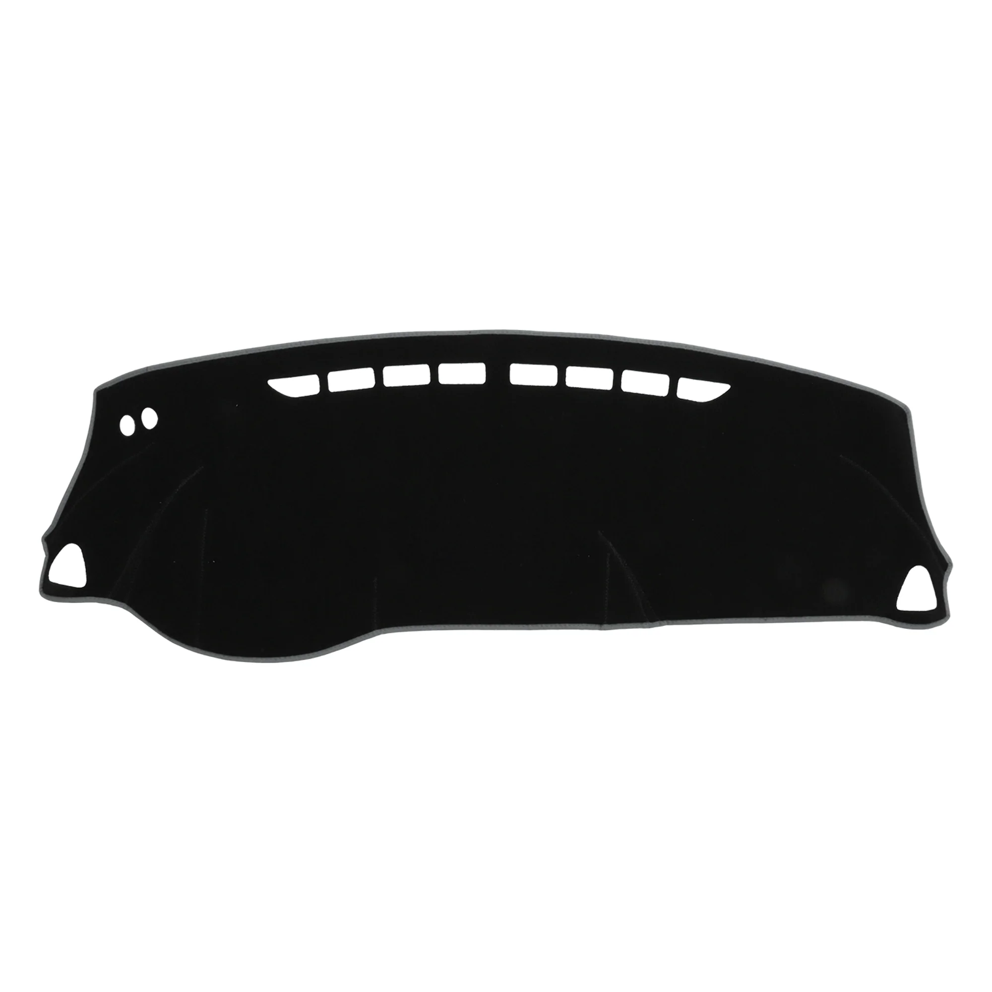 Dash Cover for Nissan Kicks Play 2025 Polyester Black with Gray Edge 1Pc