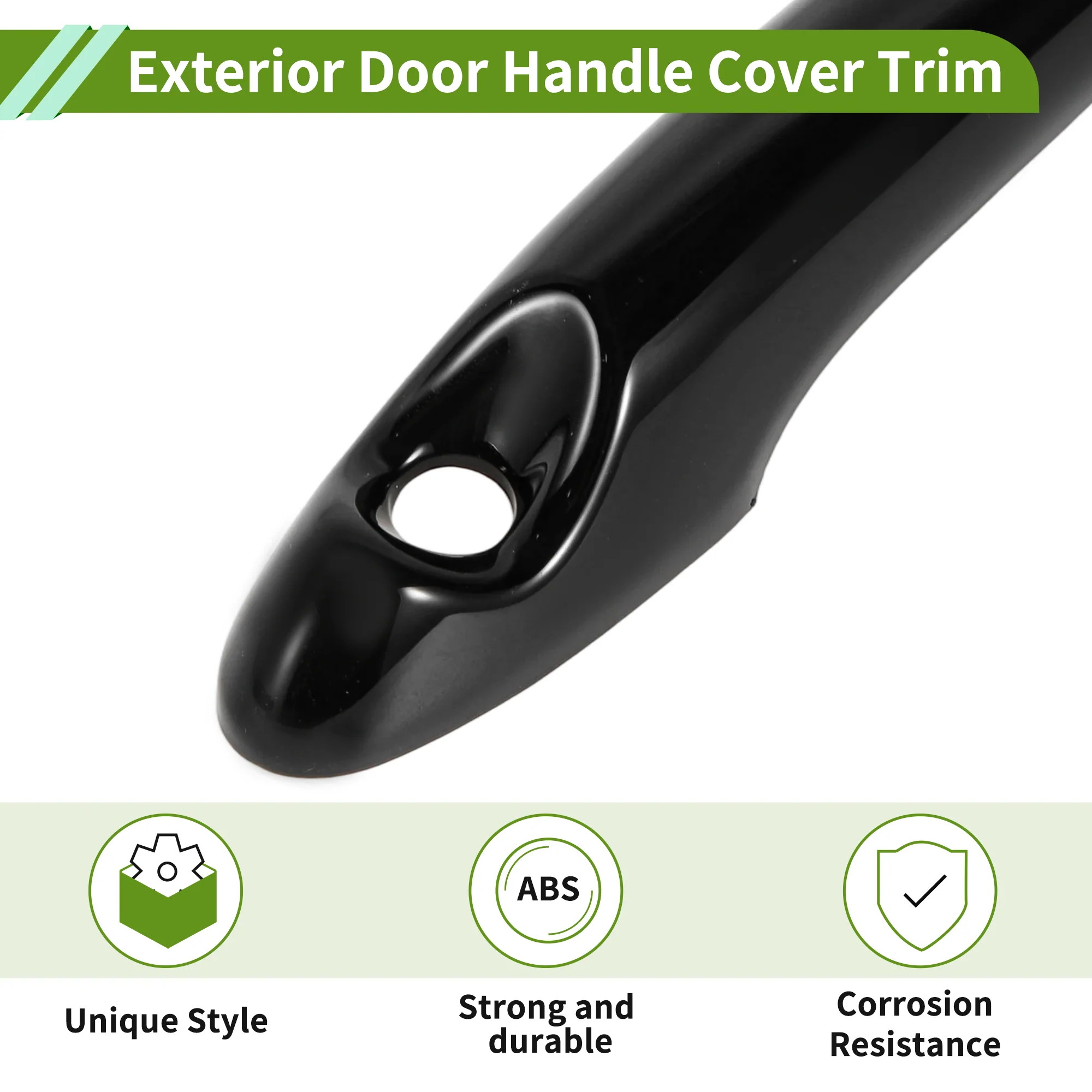 Exterior Door Handle Cover Trim for Mini Cooper Clubman 07-14 Bright Black 1Pair - Image 5