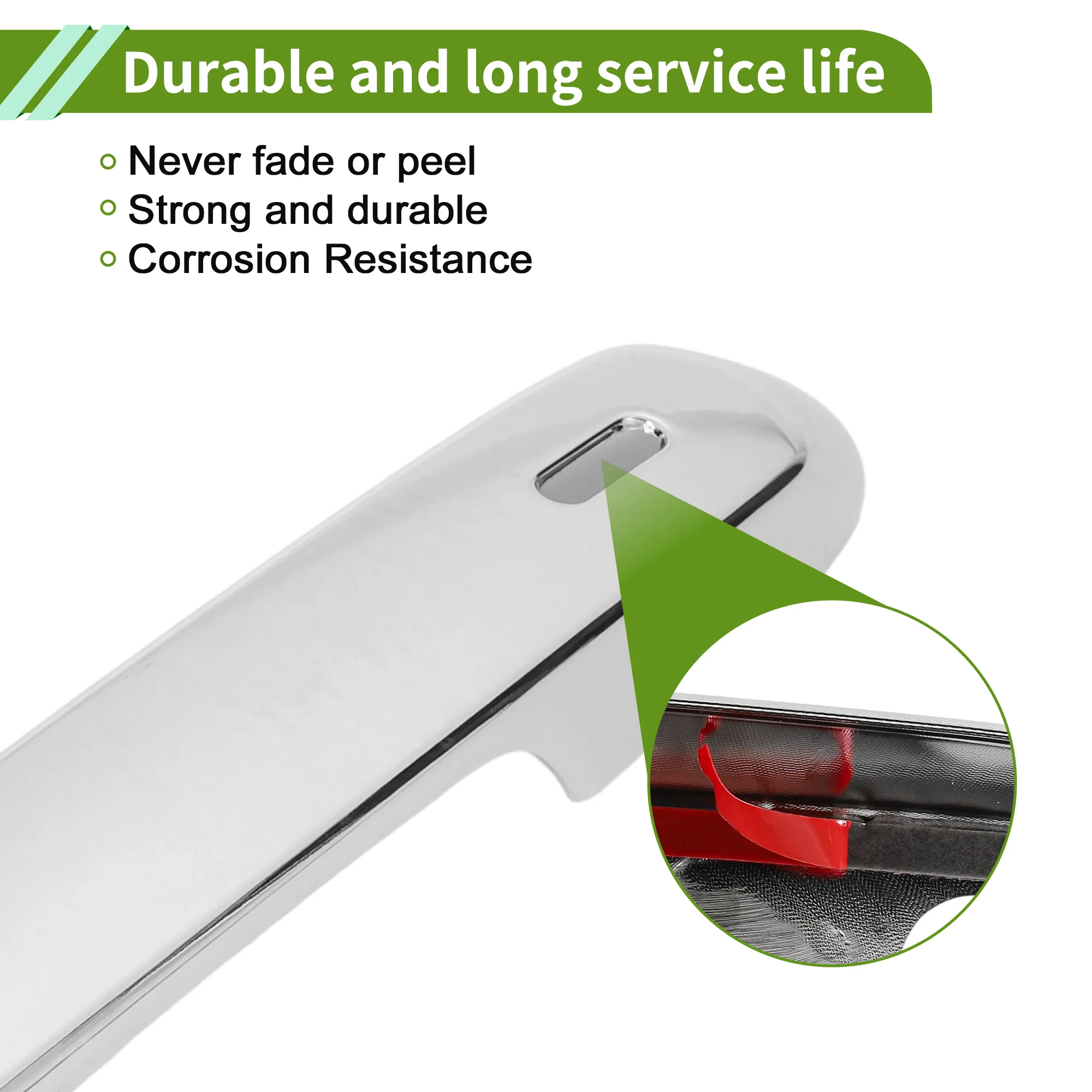Exterior Door Handle Cover Trim for Toyota Grand Highlander 24-25 Plating 1 Set - Image 6