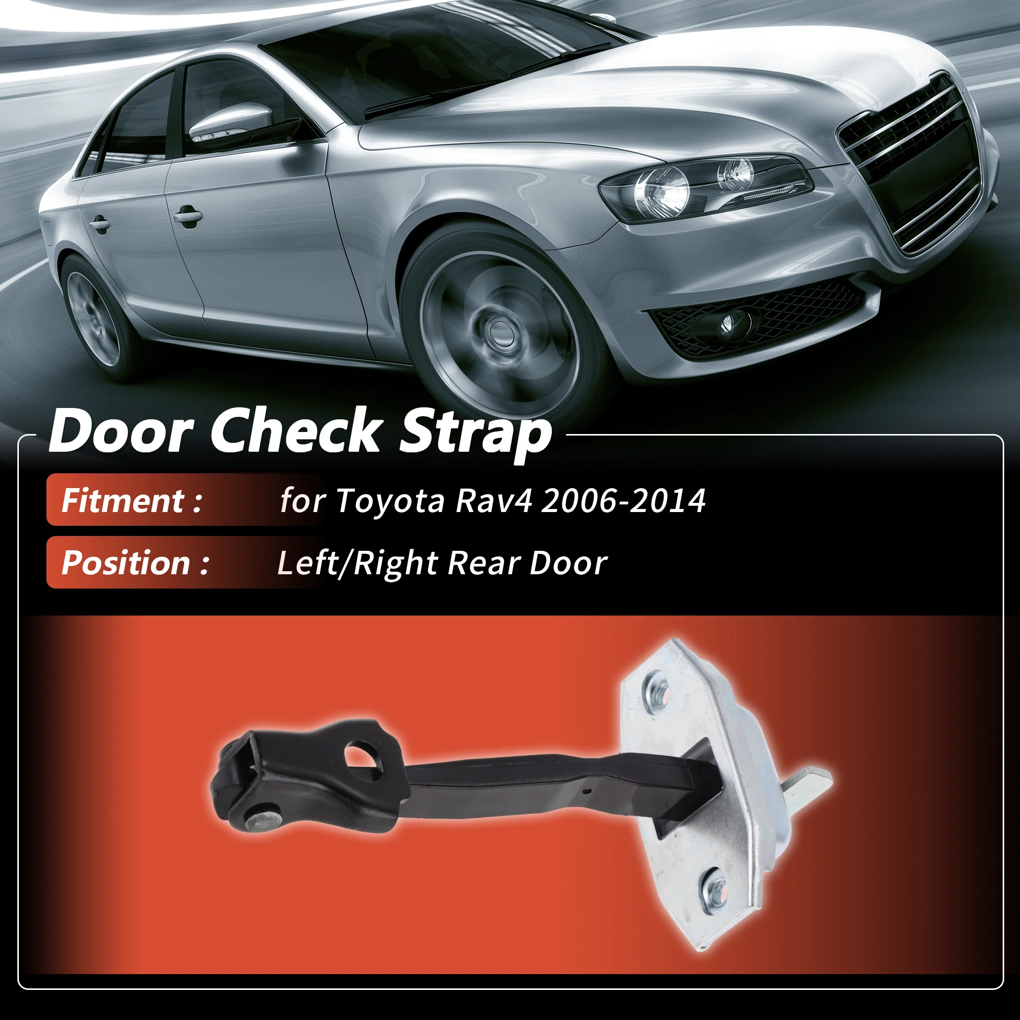 No.6863042030 Left/Right Rear Door Door Check Strap for Toyota Rav4 2006-2014 - Image 3