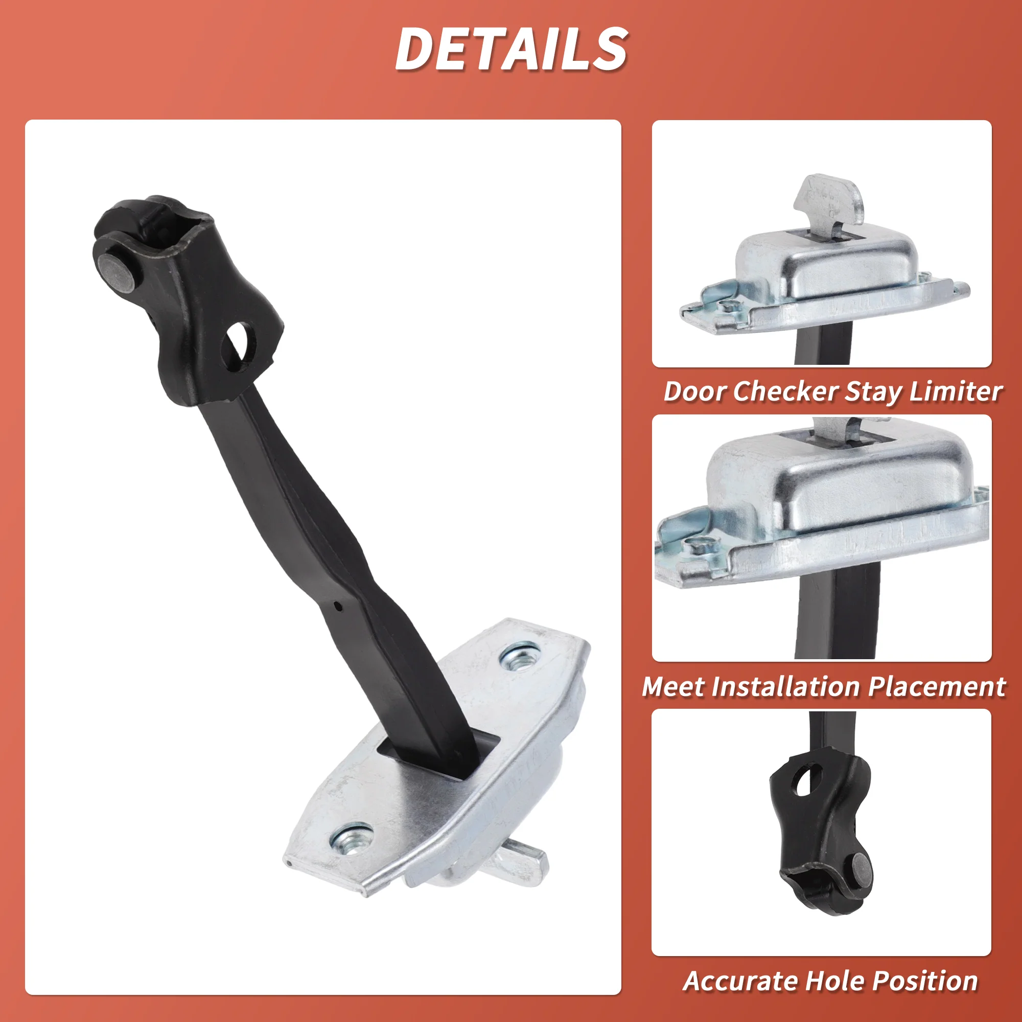 No.6863042040 Left/Right Rear Door Door Check Strap for Toyota Rav4 2014-2018 - Image 4