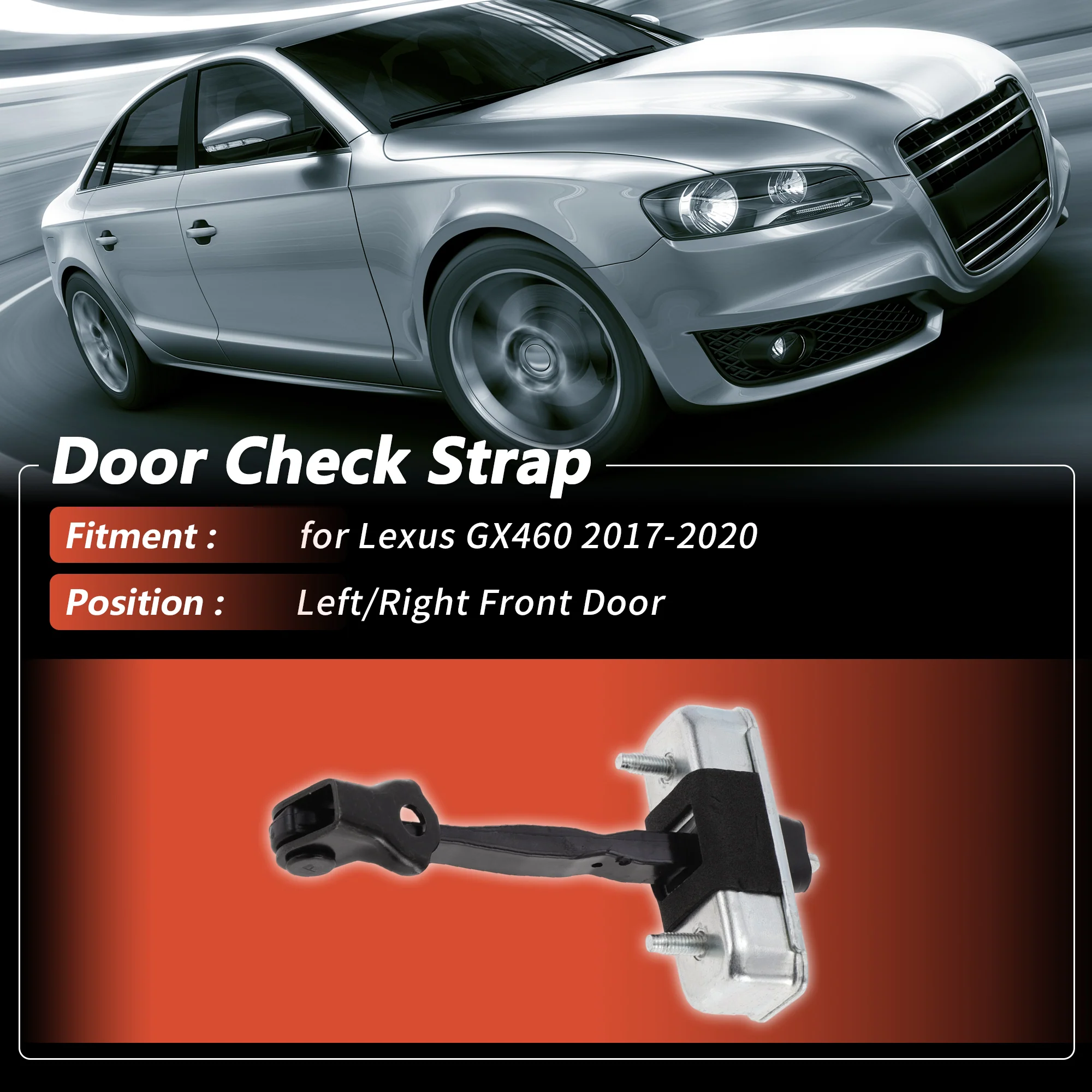 No.6861060140 Left/Right Front Door Door Check Strap for Lexus GX460 2017-2020 - Image 3