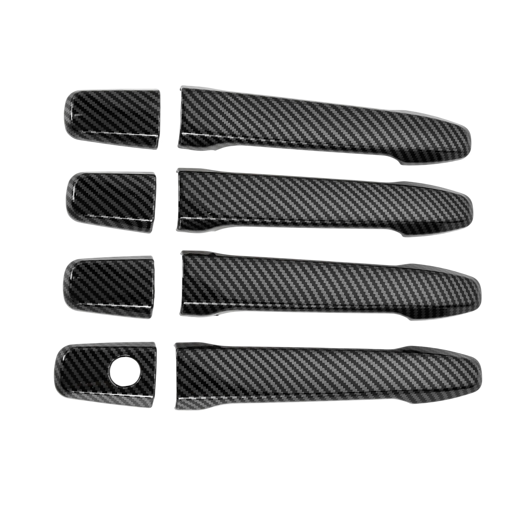 Exterior Door Handle Cover Trim for Mitsubishi Asx Normal Carbon Fiber 1 Set