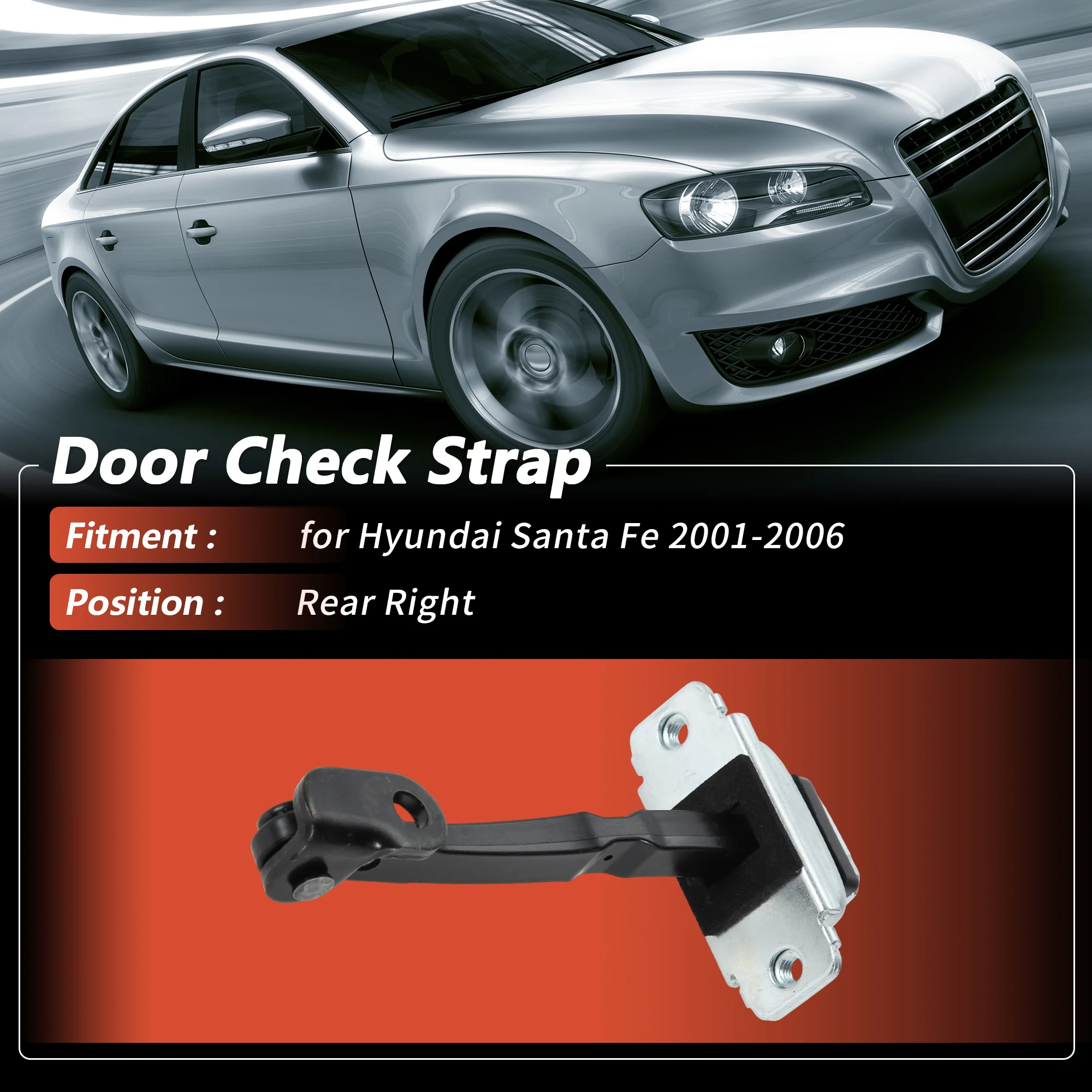 No.7949026001 Rear Right Door Check Strap for Hyundai Santa Fe 2001-2006 1 pcs - Image 3