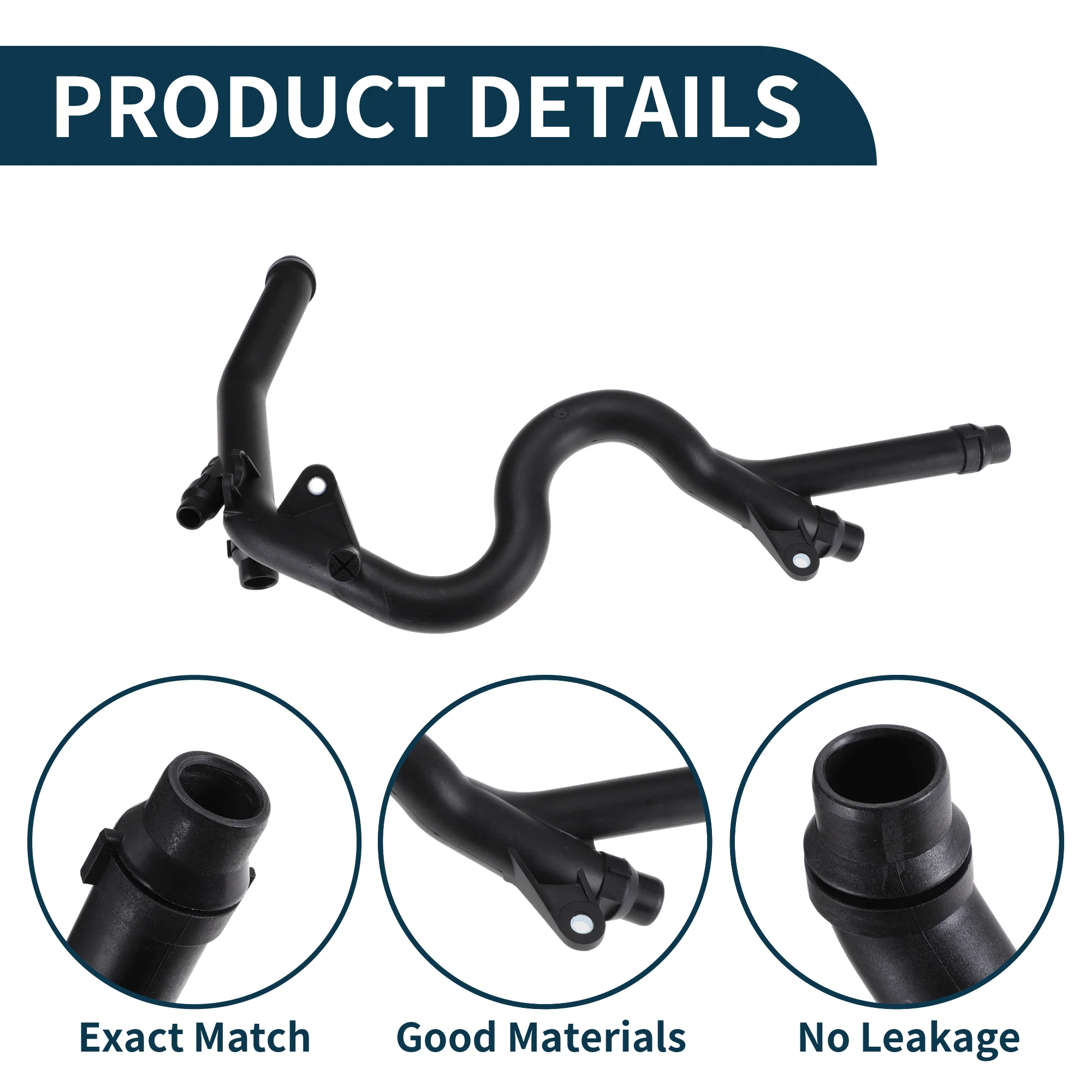 Radiator Hose for BMW 5 Series E60 2002-2007 No.11537806706 Coolant Pipe - Image 4
