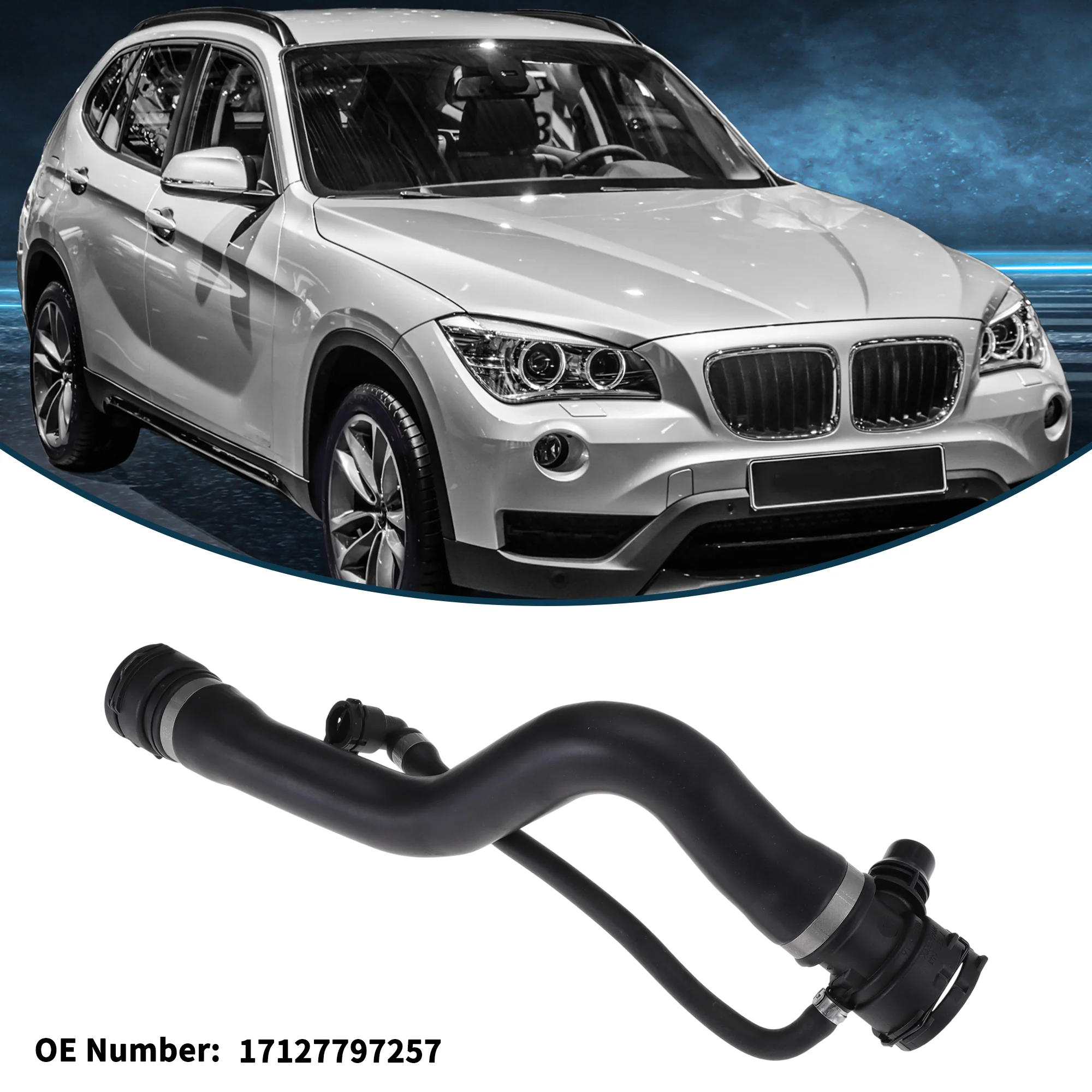 Radiator Hose for BMW X1 E84 2009-2015 No.17127797257 Coolant Pipe - Image 3
