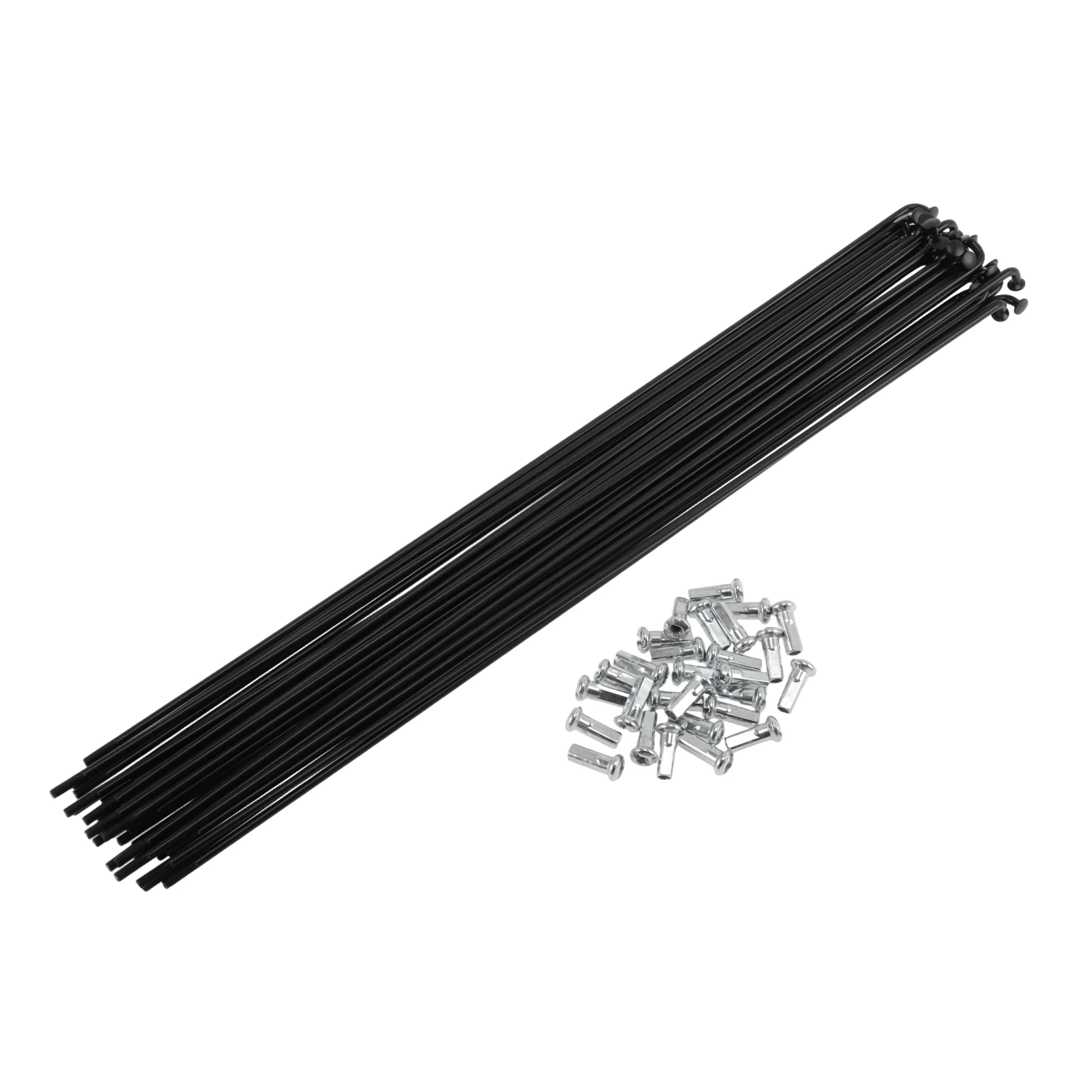 28 Set 12G Bicycle Spoke 280 mm Bike Wheel Spoke Carbon Steel Black