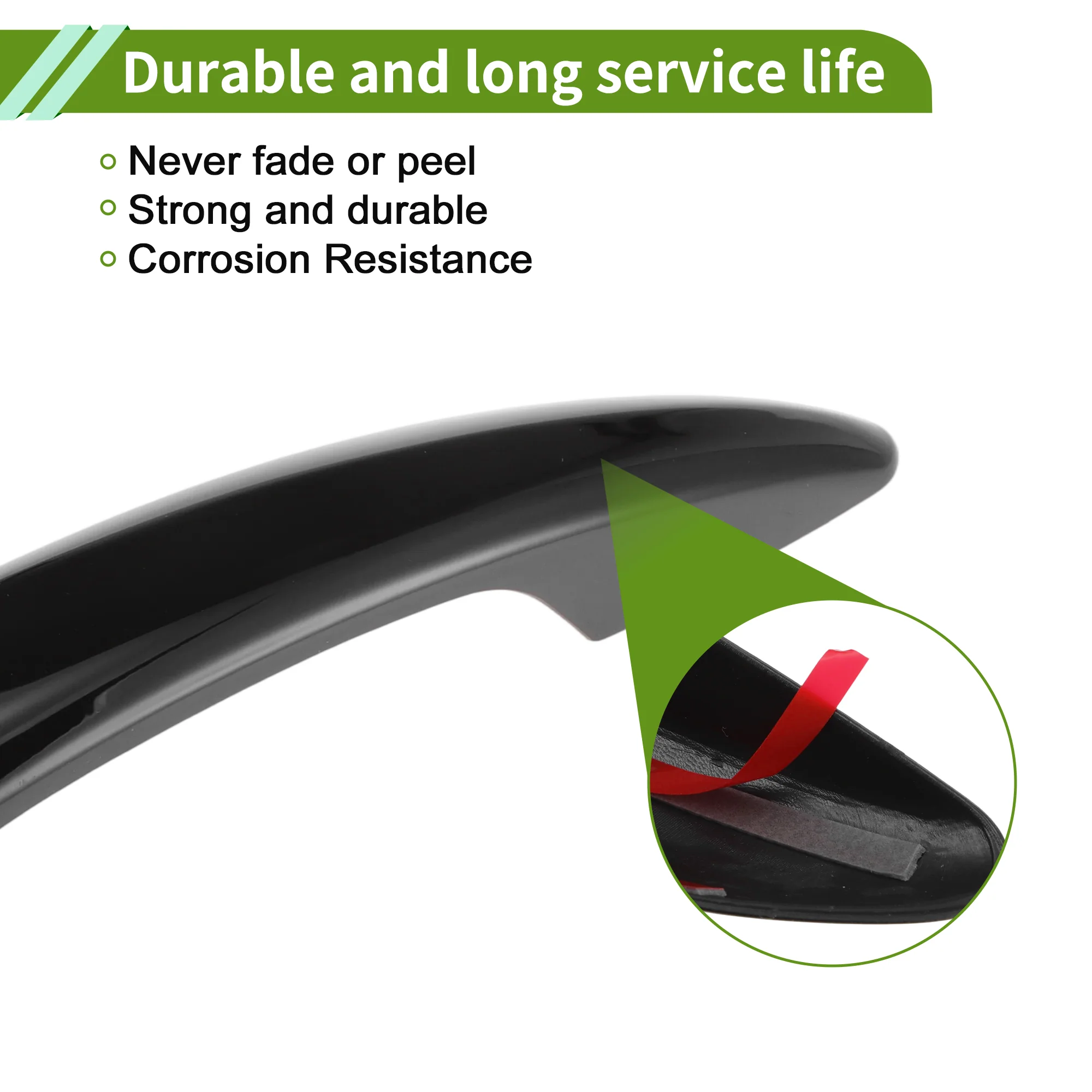 Exterior Door Handle Cover Trim for Hyundai Elantra Smart Glossy Black 1 set - Image 6