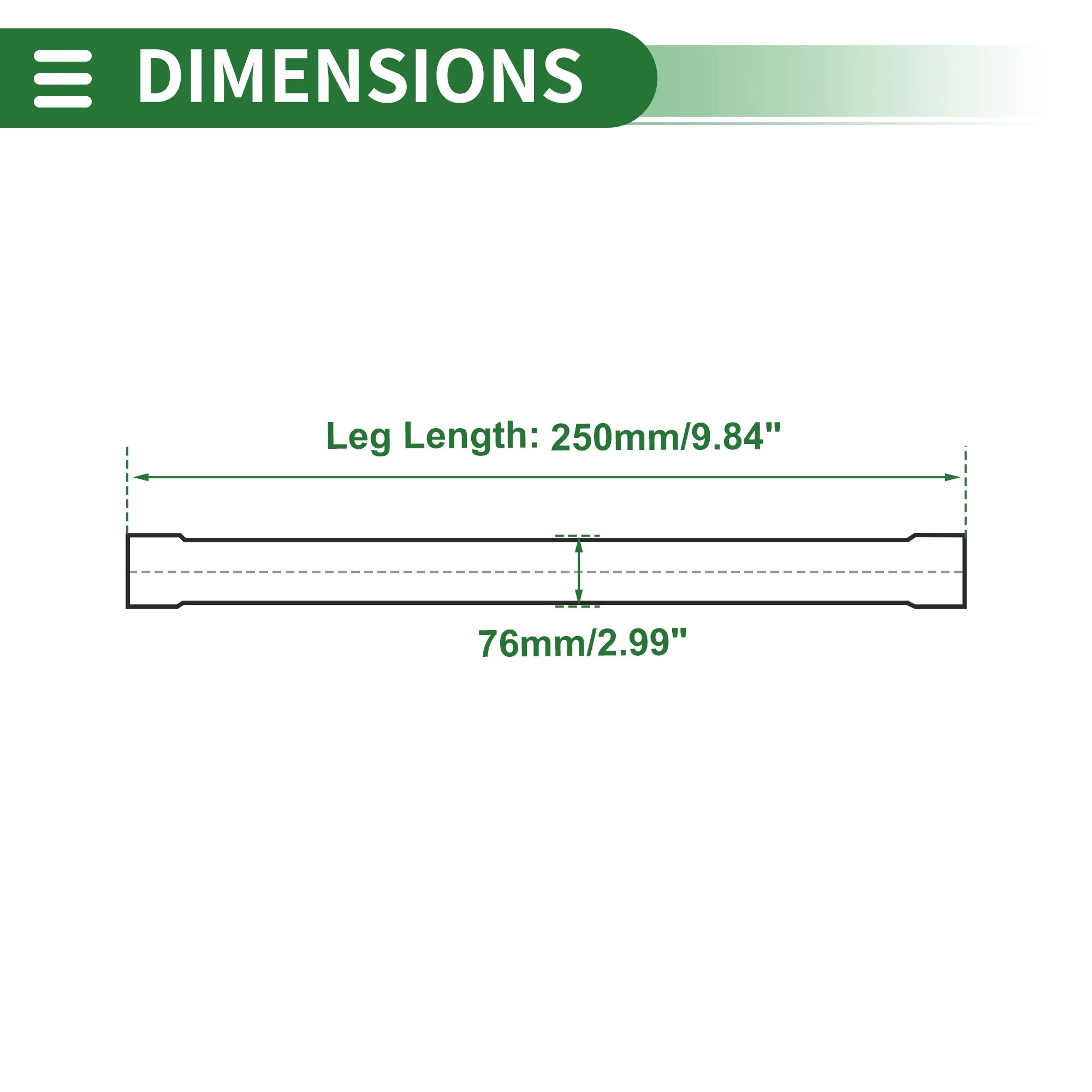 2.99″ Straight Exhaust Pipe Tube 9.84″ L With Double Bead Roll Surface Polishing - Image 3