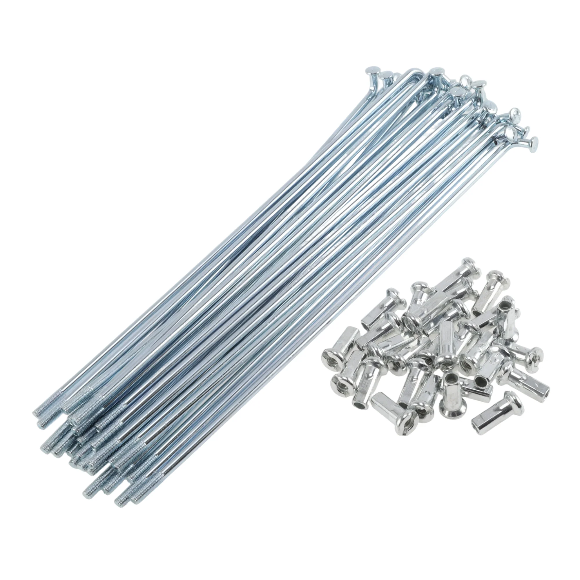 12G Bicycle Spoke 155 mm Bike Wheel Spoke Carbon Steel Galvanized Silver Tone