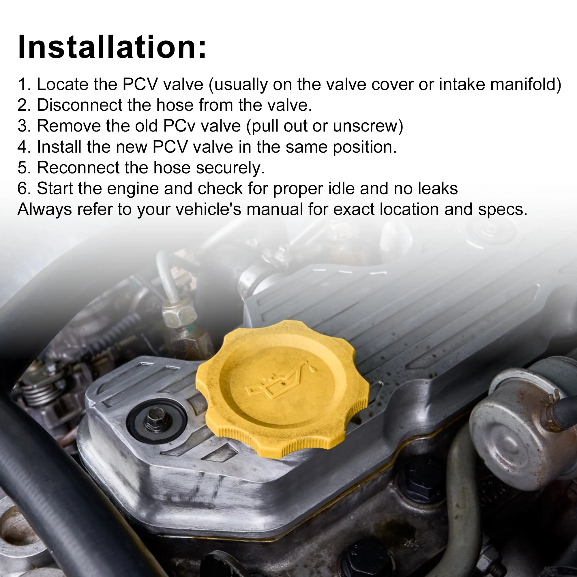 5047002AA/5047063AA PCV Valve for Chrysler 200 2011-2017 - Image 6