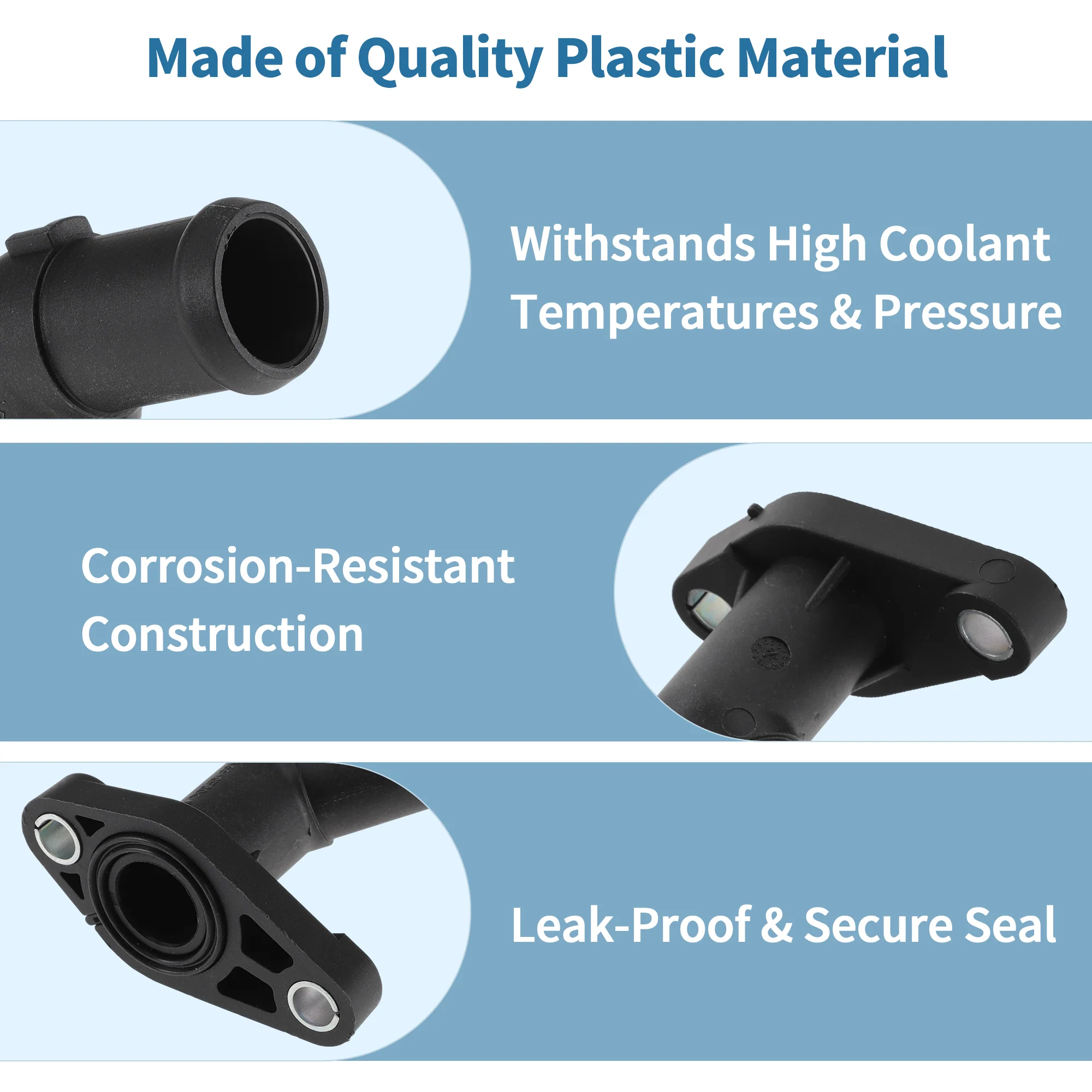 Engine Coolant Hose Connector for Audi Q8 2018-2025 Plastic No.059121131S 1 pcs - Image 4