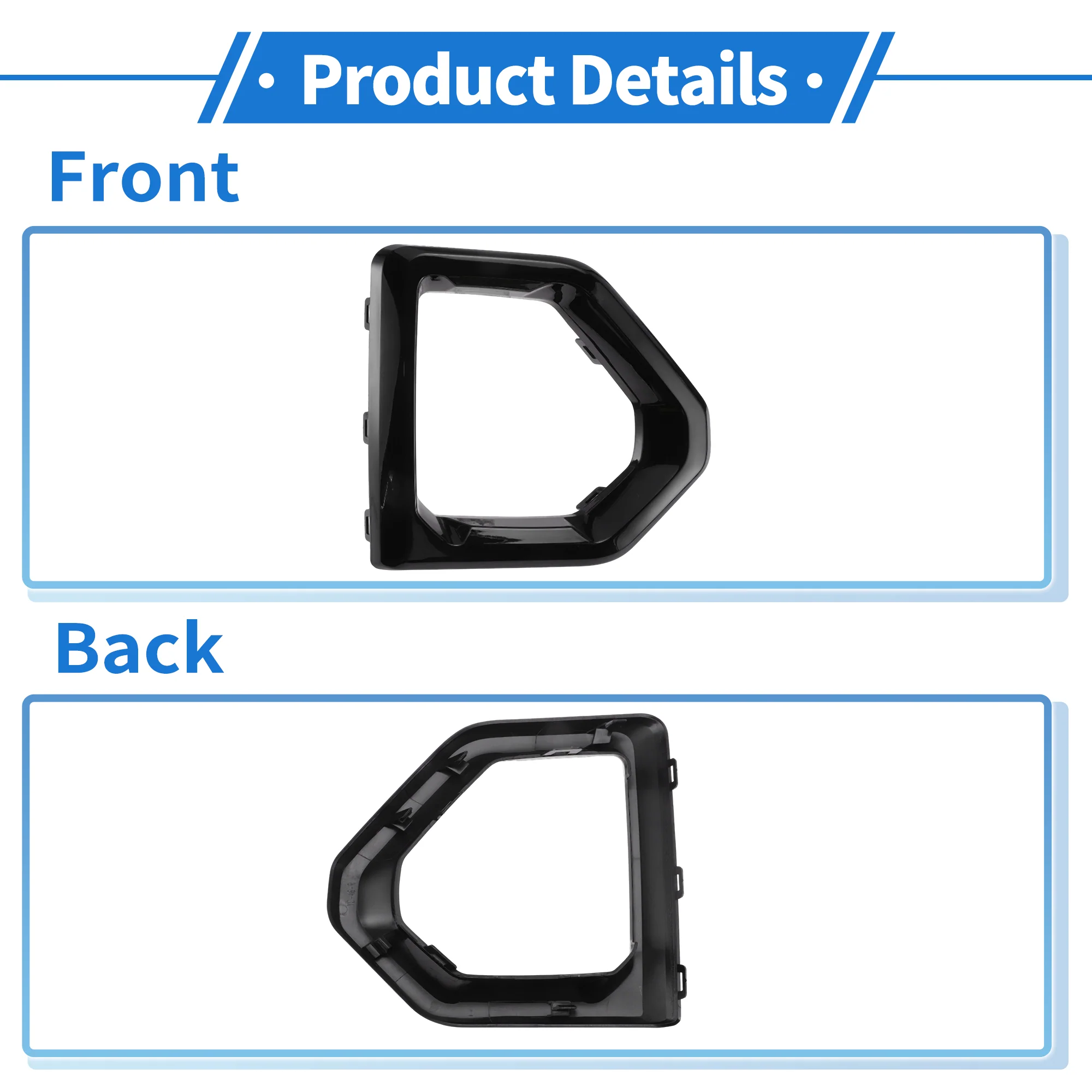 Front Right Fog Light Grille 84176753 for GMC Sierra 1500 2019-2023 Denali SLT - Image 5