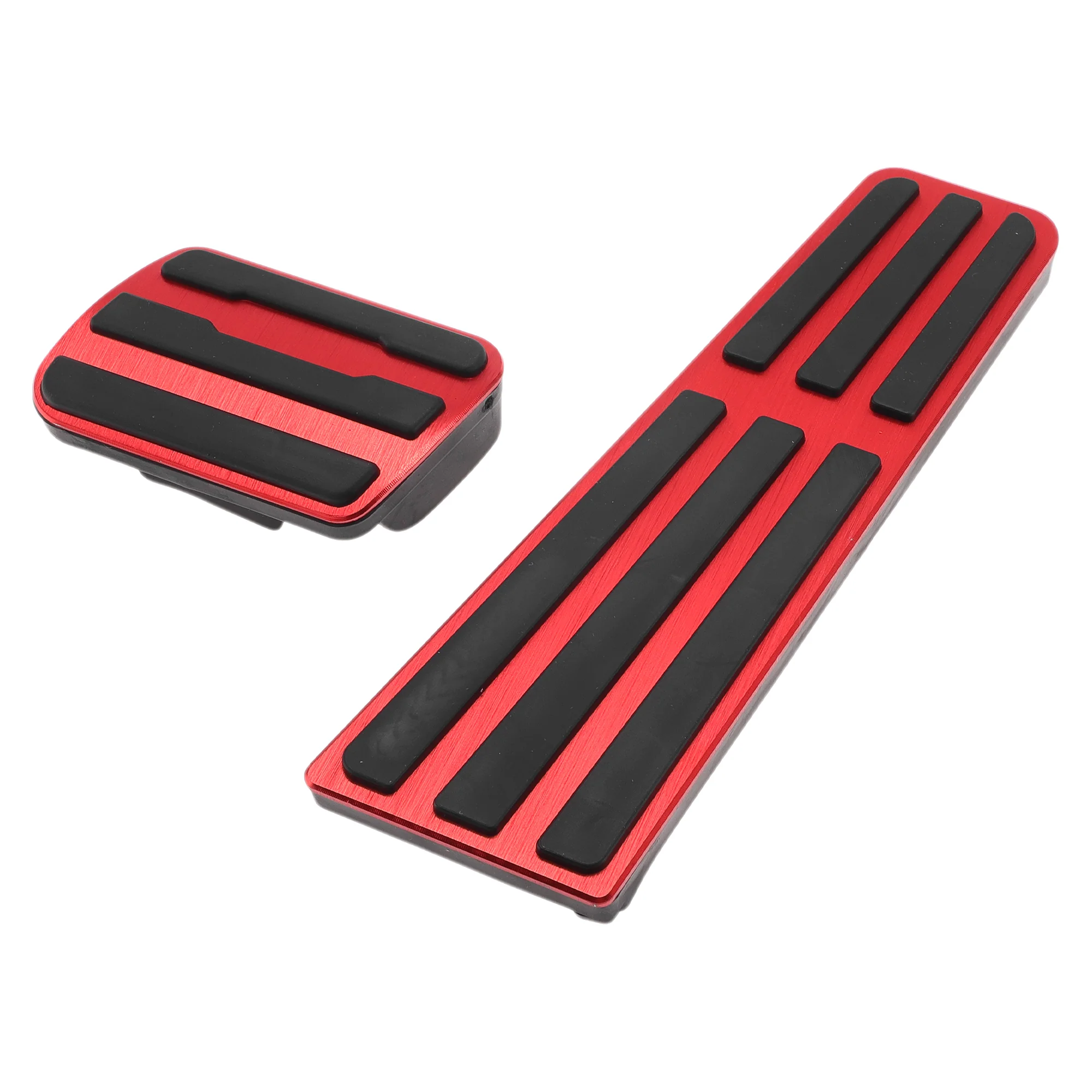 2 Pcs Automatic Foot Accelerator Pedal Covers for Porsche 718/911 No Mark Red