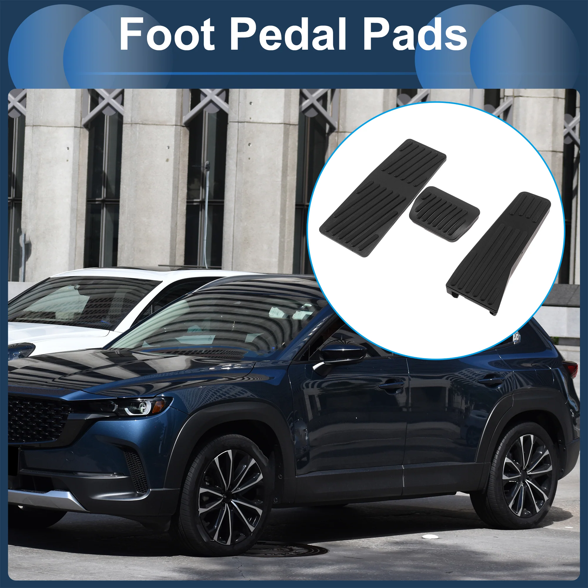 3 Pcs Automatic Foot Accelerator Pedal Covers for Mazda CX50/CX60 23-25 - Image 2