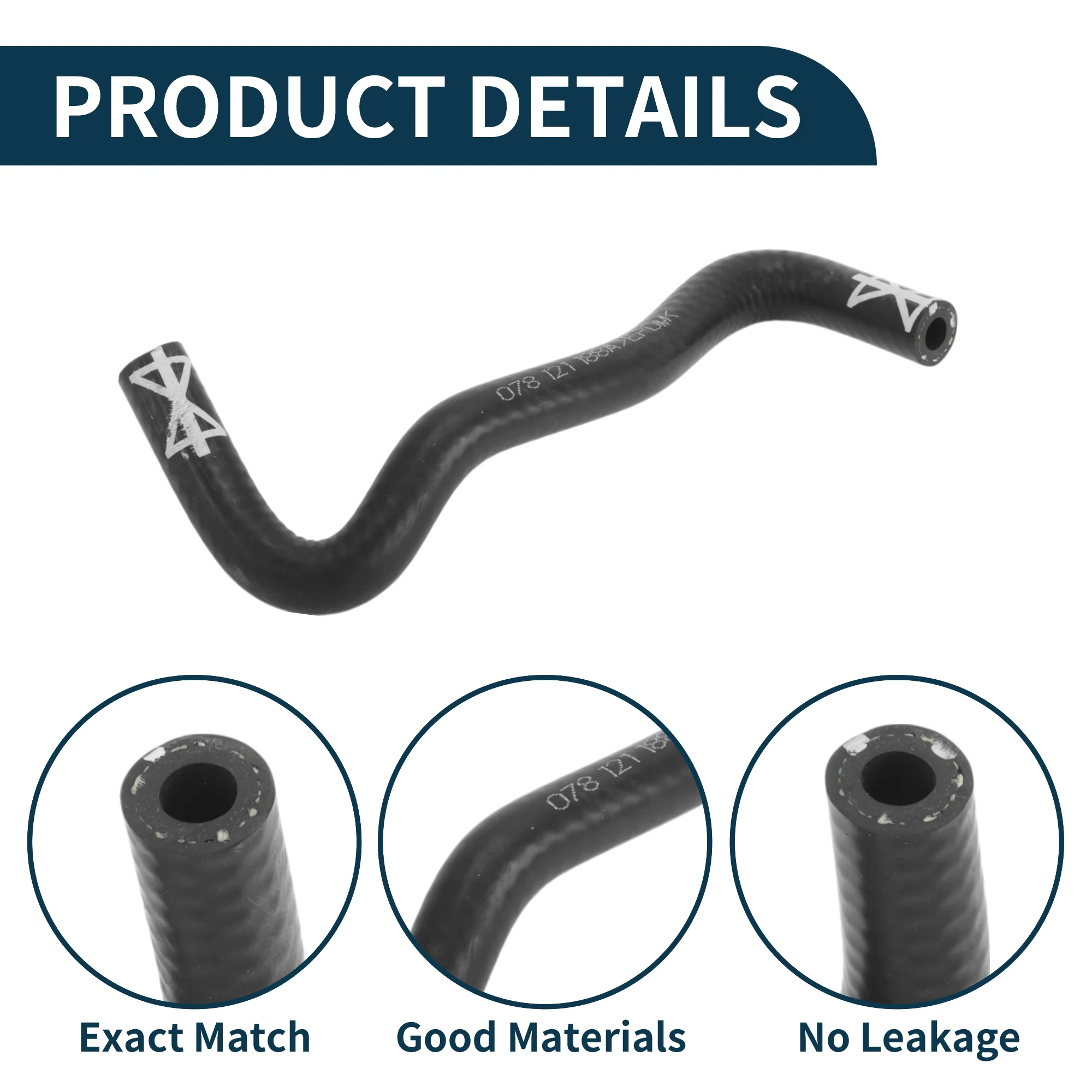 Radiator Hose No.078121188A for Audi A6 1997-2005 Installed On Warm Water Pipe - Image 4