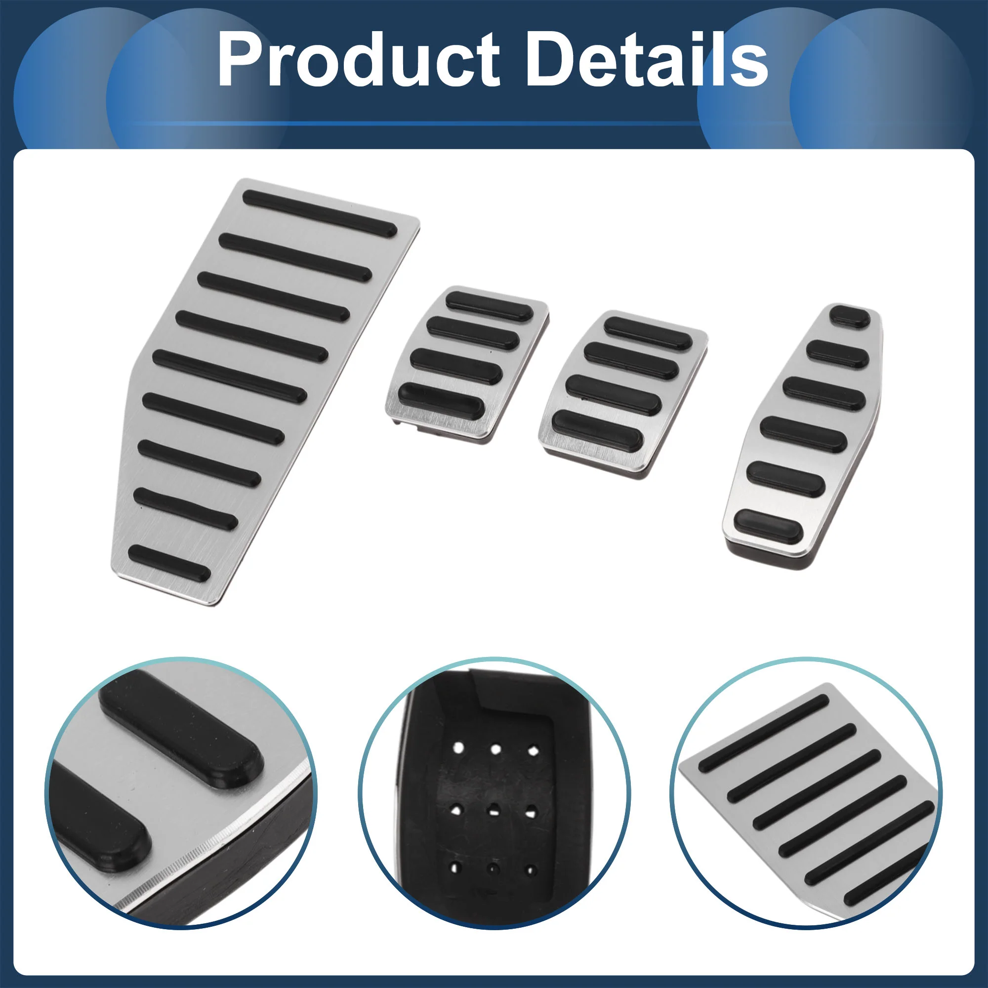 4 Pcs Manual Foot Accelerator Pedal Covers for Suzuki Jimny JB70W 2018-2022 - Image 5