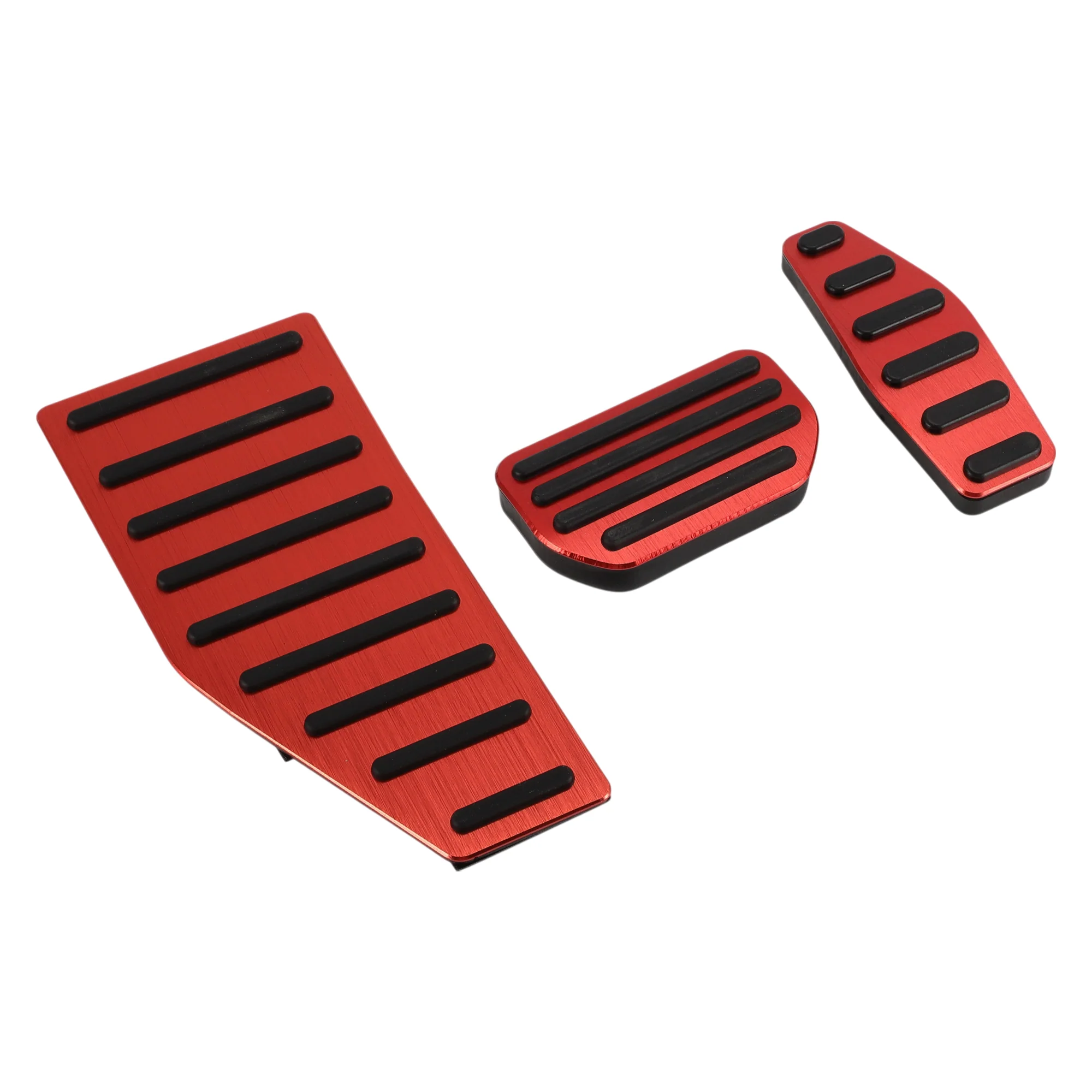 3 Pcs Automatic Foot Accelerator Pedal Covers for Suzuki Jimny JB70W 18-22 Red