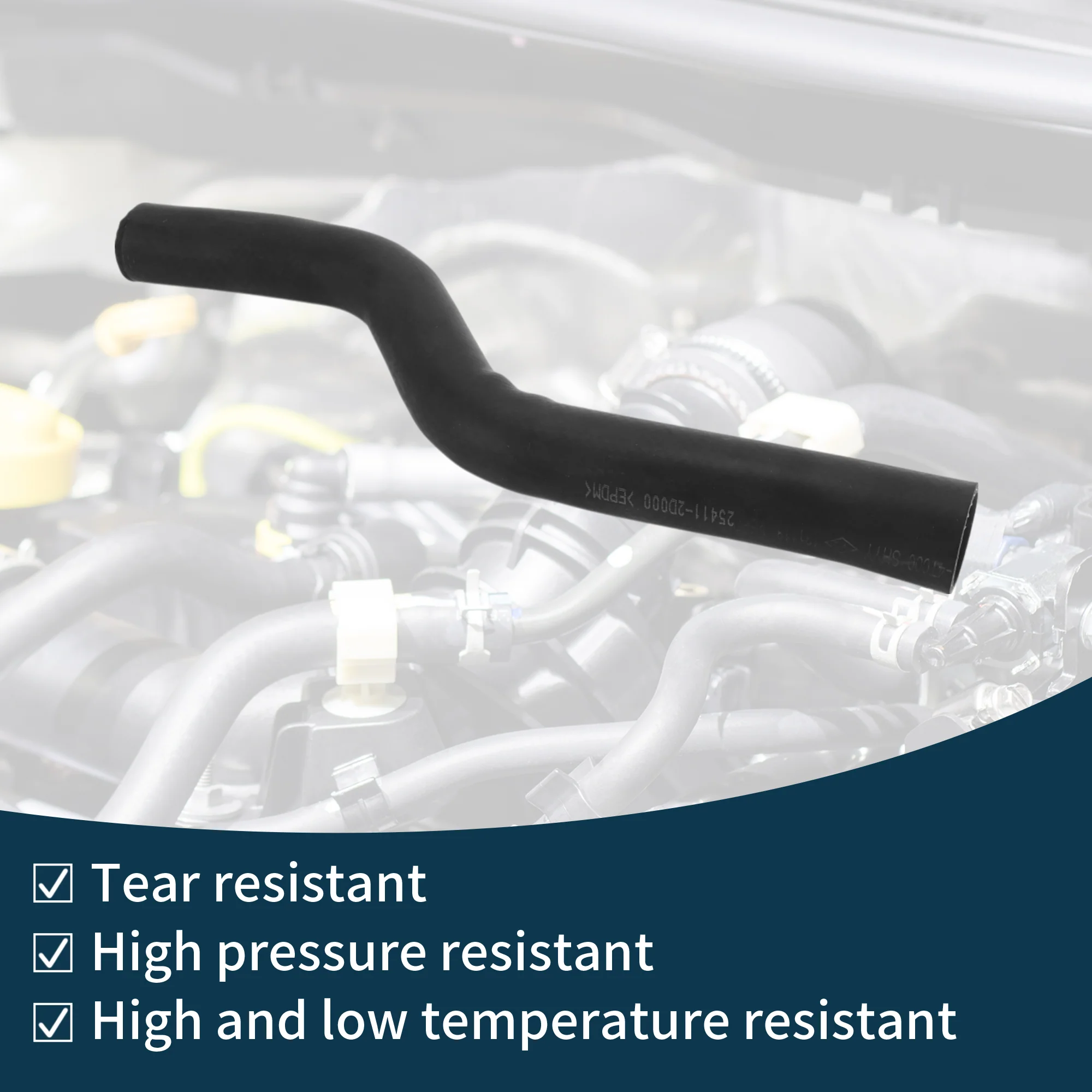 Radiator Hose No.254111G000 for Kia Rio 2005-2011 Rubber Water Pipe - Image 5