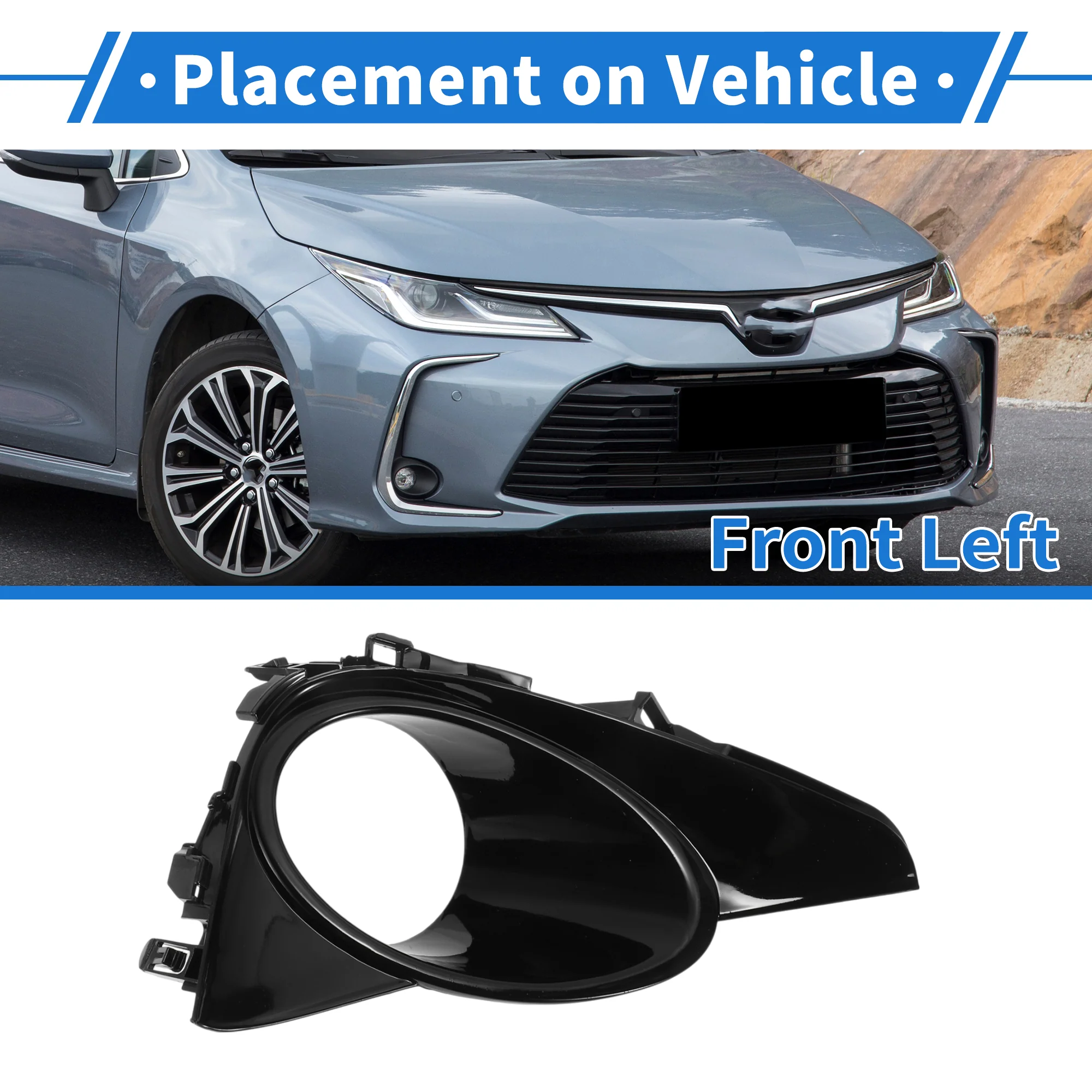 Front Left Fog Light Grill No.8148202830 for Toyota Corolla 2017-2019 - Image 3