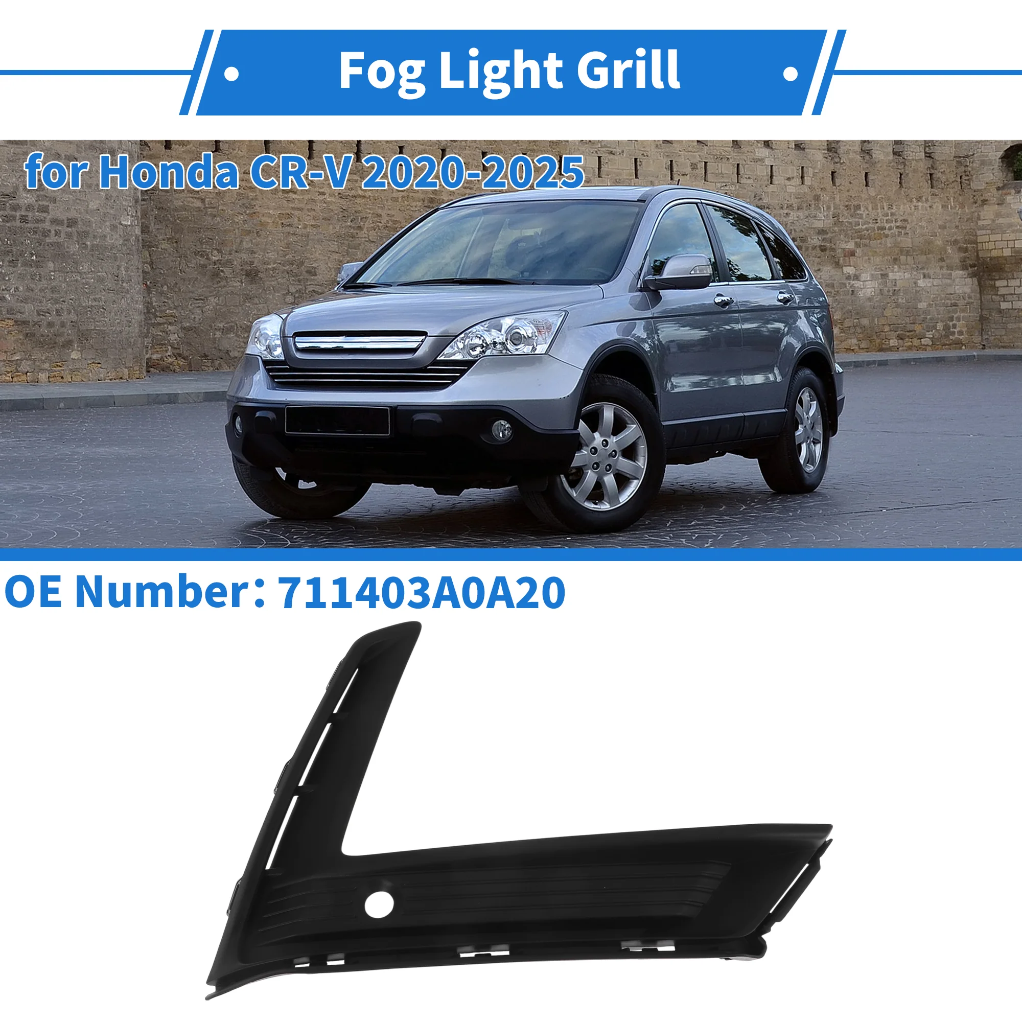 Front Right Fog Light Grill No.711403A0A20 for Honda CR-V 2020-2025 - Image 2