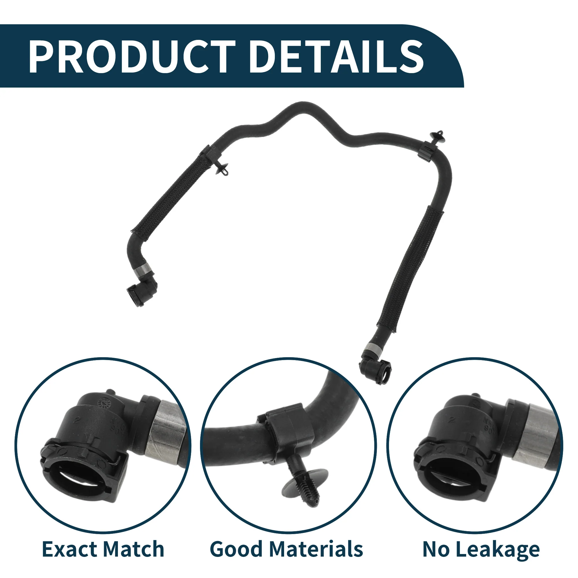 Radiator Hose for BMW X5 2019-2022 No.17128689248 Rubber Coolant Pipe - Image 4