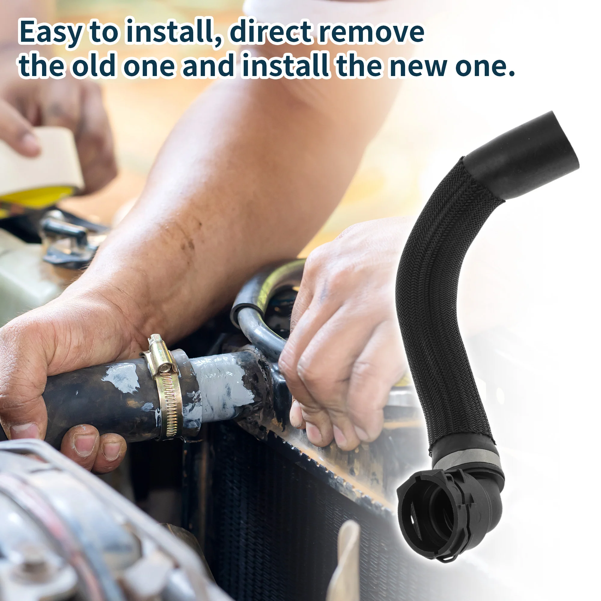 Radiator Hose for BMW Mini Cooper 2020-2023 No.17128658481 Rubber Downpipe - Image 6