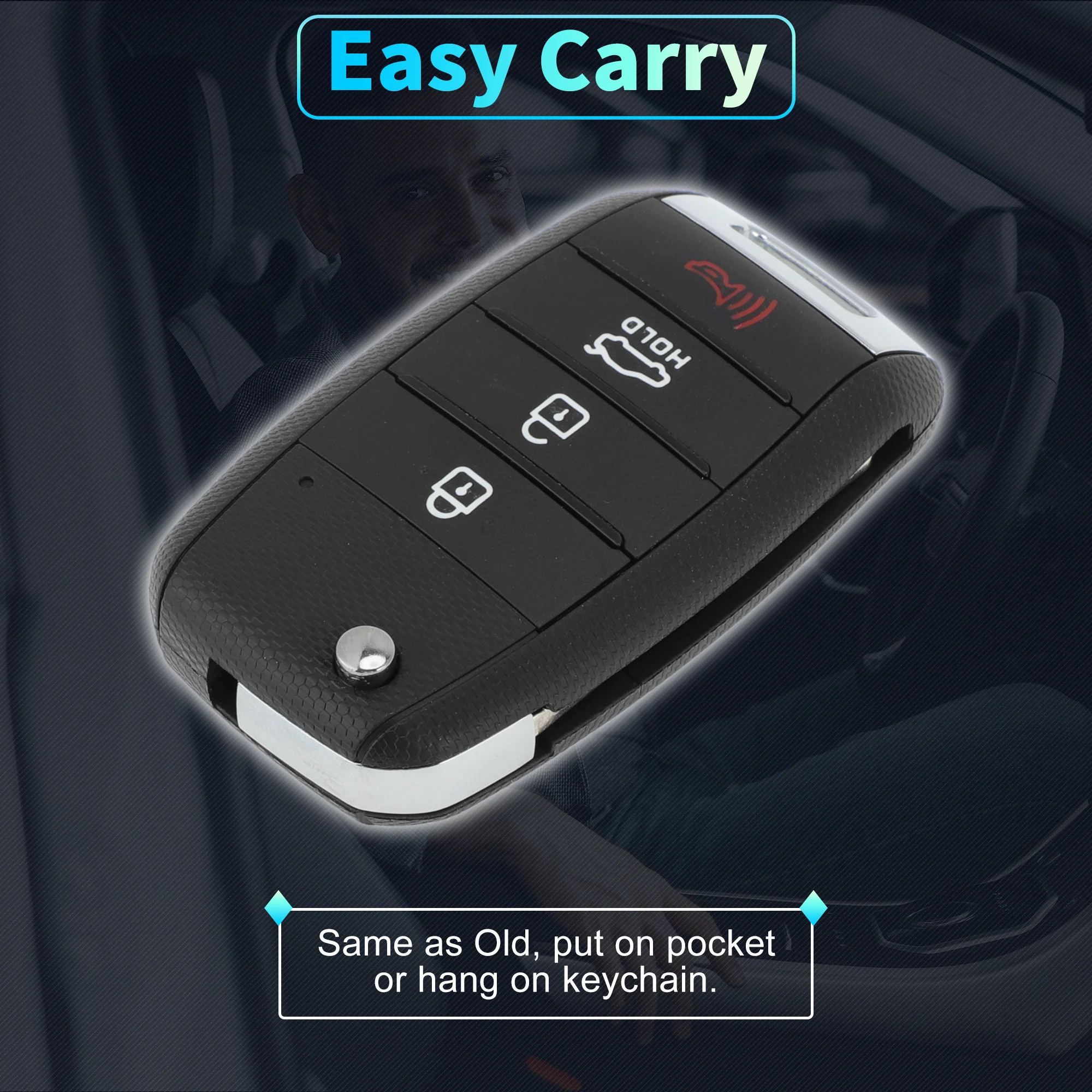 434 MHz SY5JFRGE04 Keyless Entry Remote Key Fob for Kia Optima 2016-2020 - Image 5