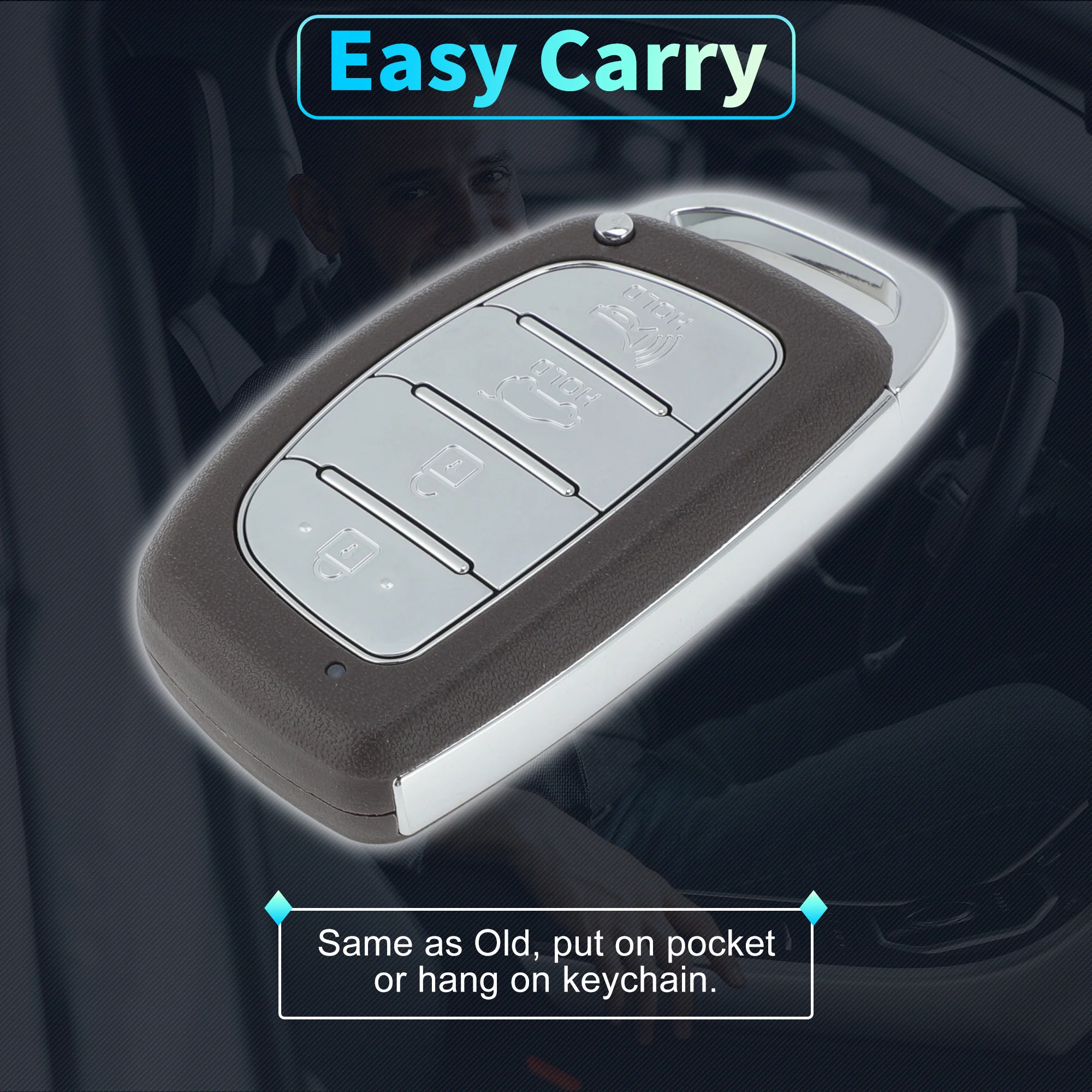 434 MHz TQ8-FOB-4F07 Keyless Entry Remote Key Fob for Hyundai Tucson 2016 2017 - Image 5