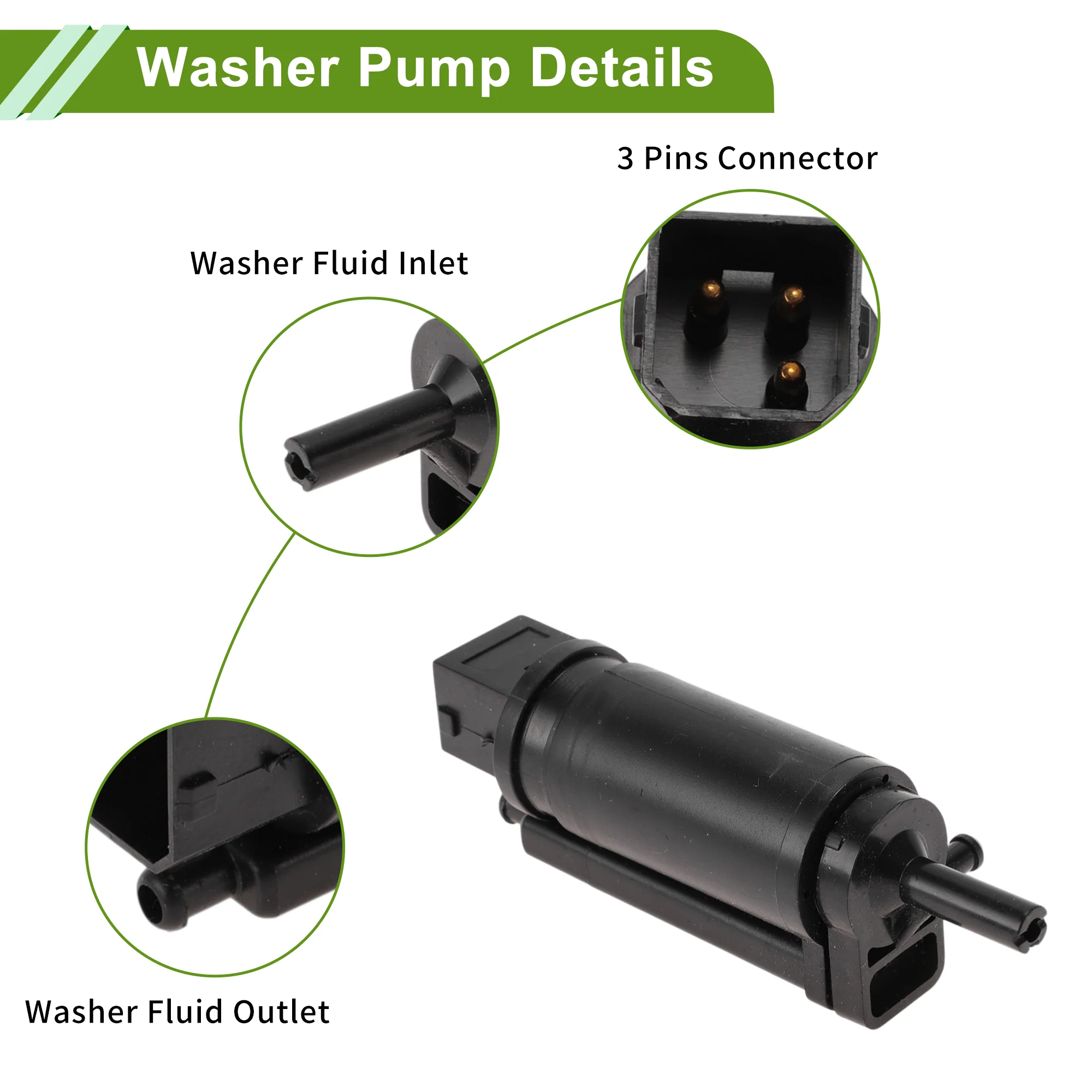 Windshield Washer Pump for Volvo FH12 1993-2025 No.21189159 - Image 5