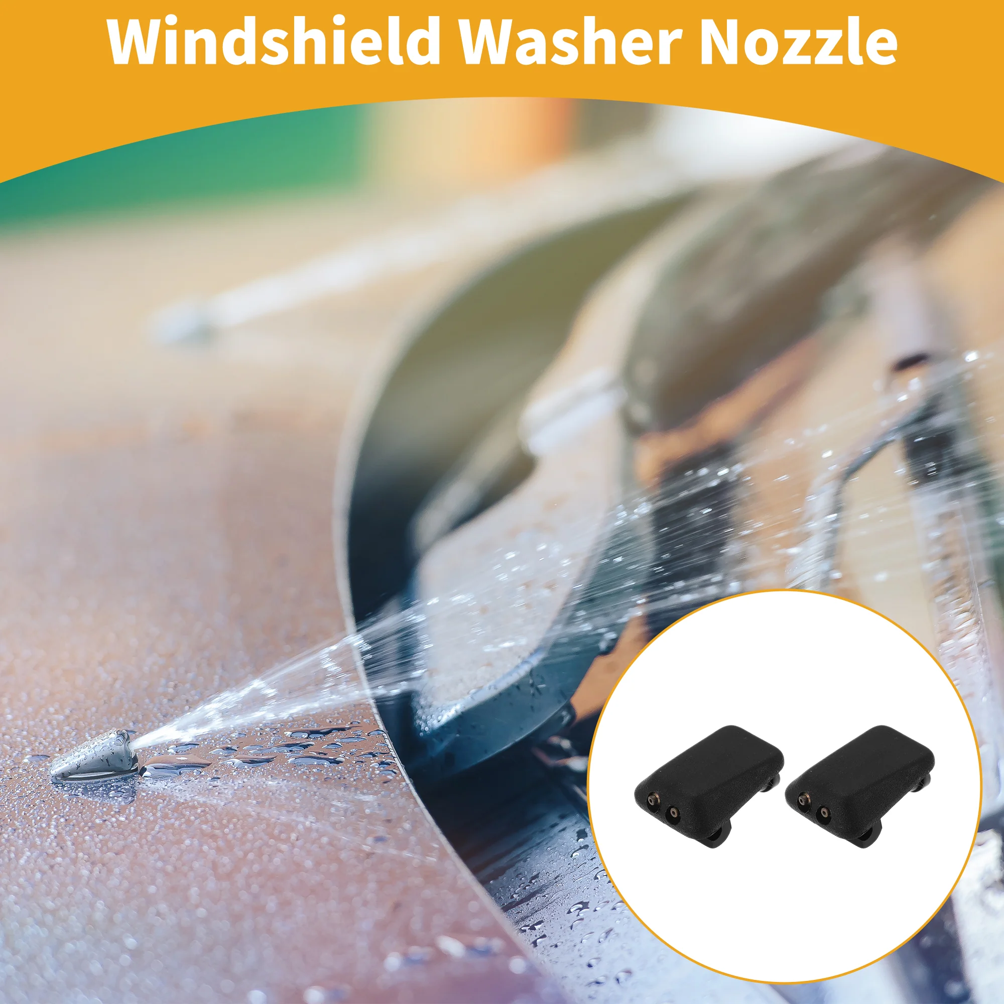 2 Pcs Front Windshield Washer Nozzle for AUDI 90 1995 No.893955985/8D0955987 - Image 2