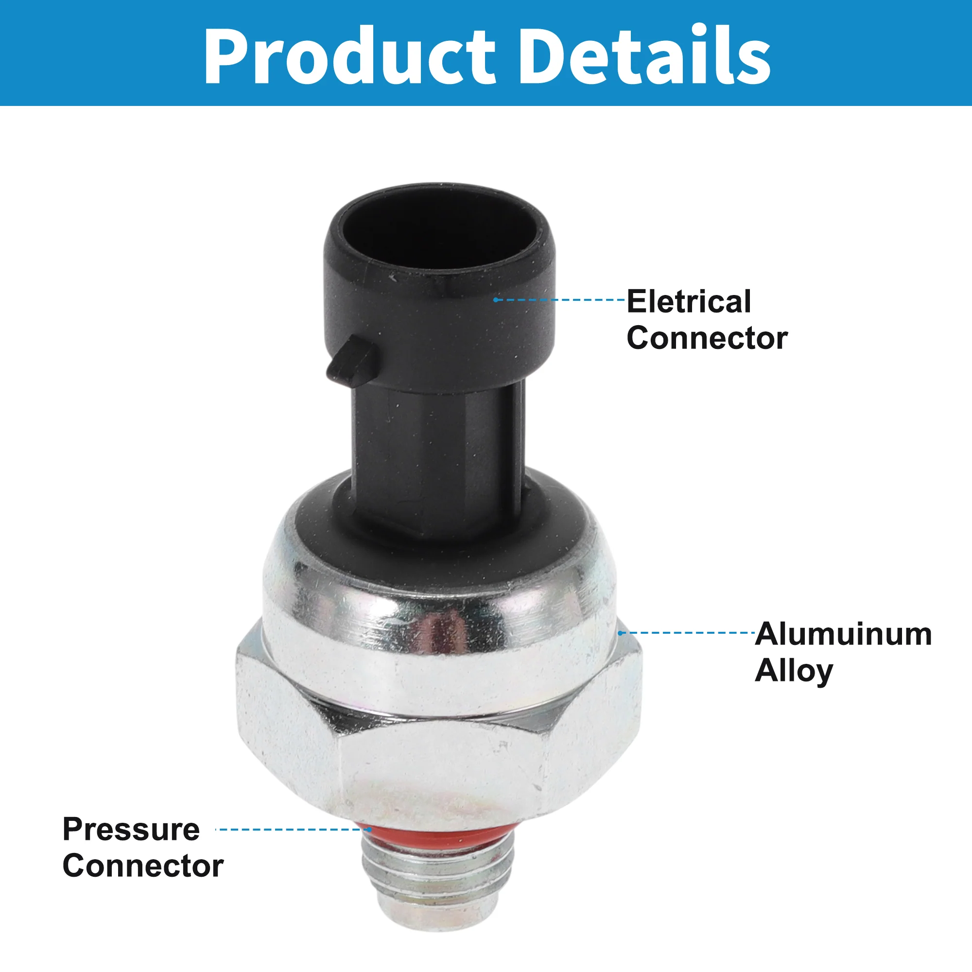 No.1845274C92 Engine Oil Pressure Sensor for Ford E-350 Super Duty 6.0L 04-10 - Image 5