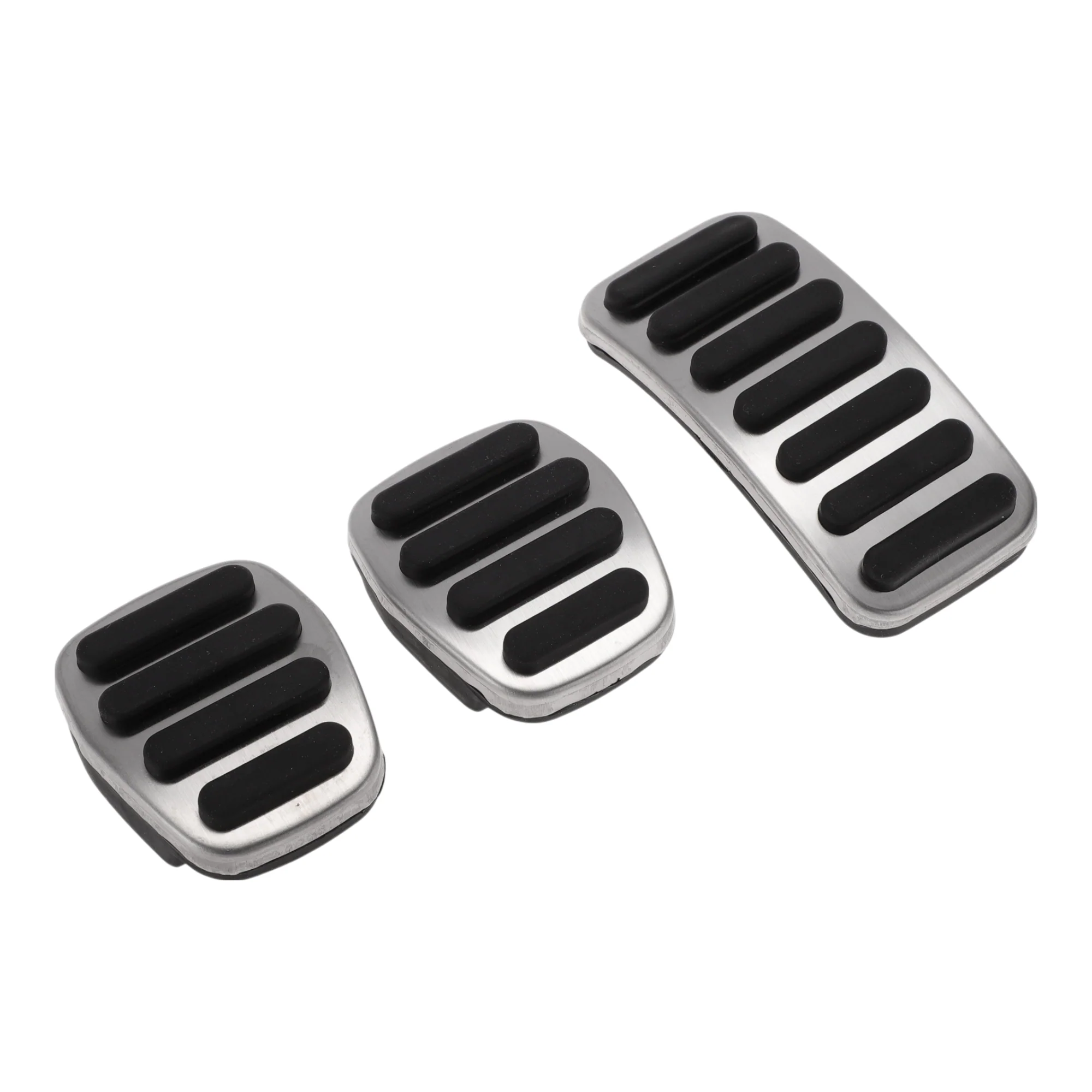 Manual Foot Accelerator Pedal Covers for Volvo V60 Stainless Steel Silver Tone