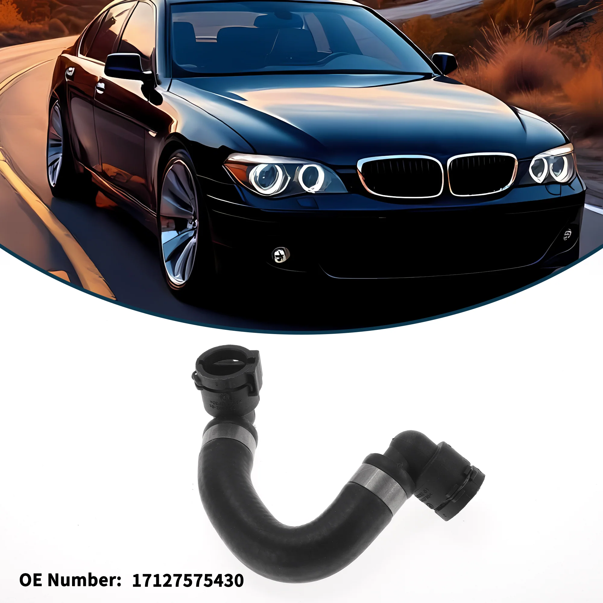 Radiator Hose No.17127575430 for BMW F01 750LXi 2009-2015 Cooling Liquid Tube - Image 3
