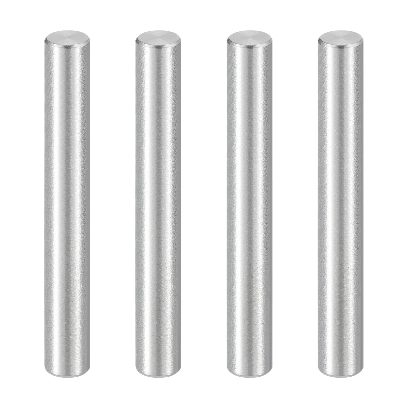 Uxcell 4Pcs 1/4 x 2" Dowel Pin, 304 Stainless Steel Cylindrical Shelf Support Peg