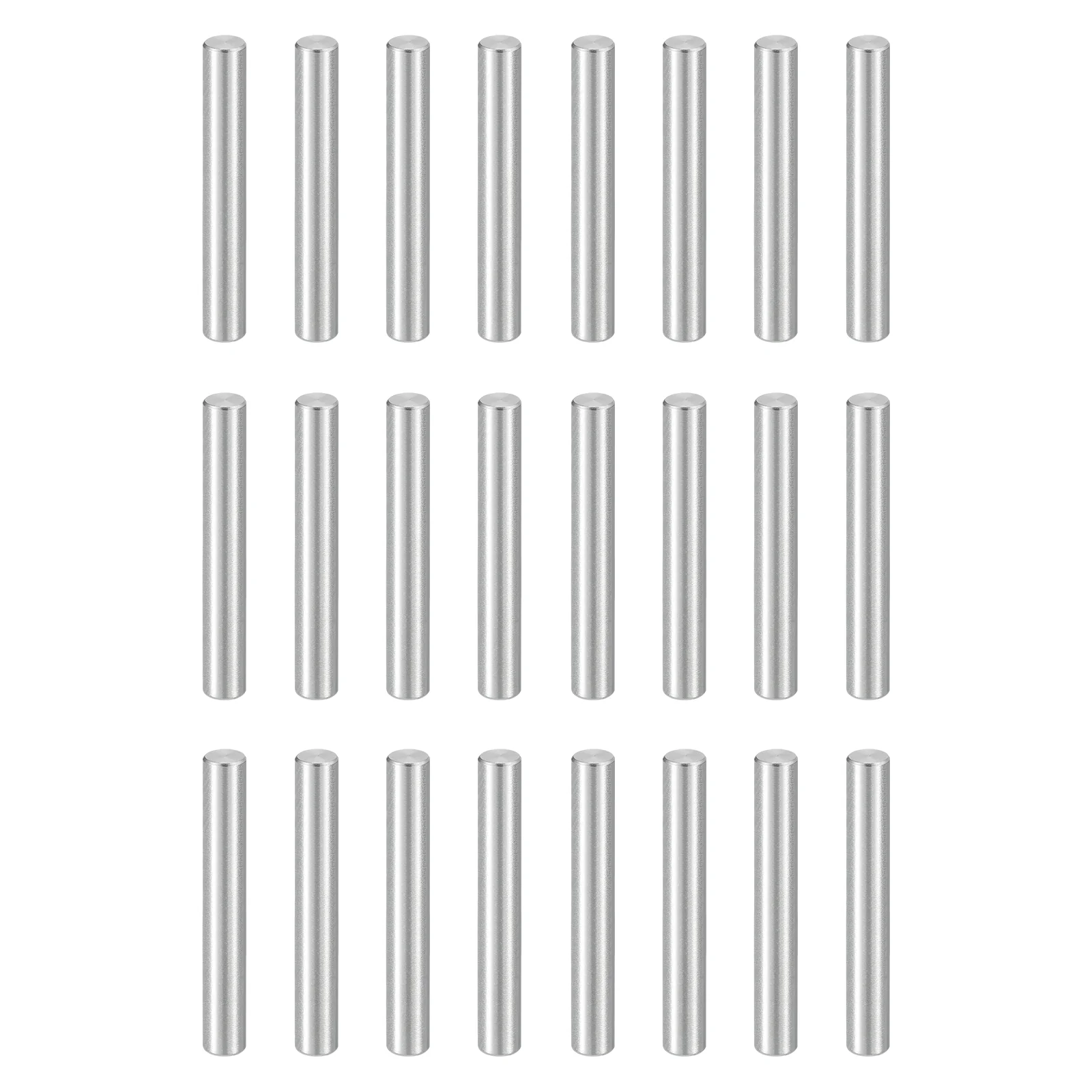 Uxcell 25Pcs 1/8 x 7/8" Dowel Pin, 304 Stainless Steel Cylindrical Shelf Support Peg