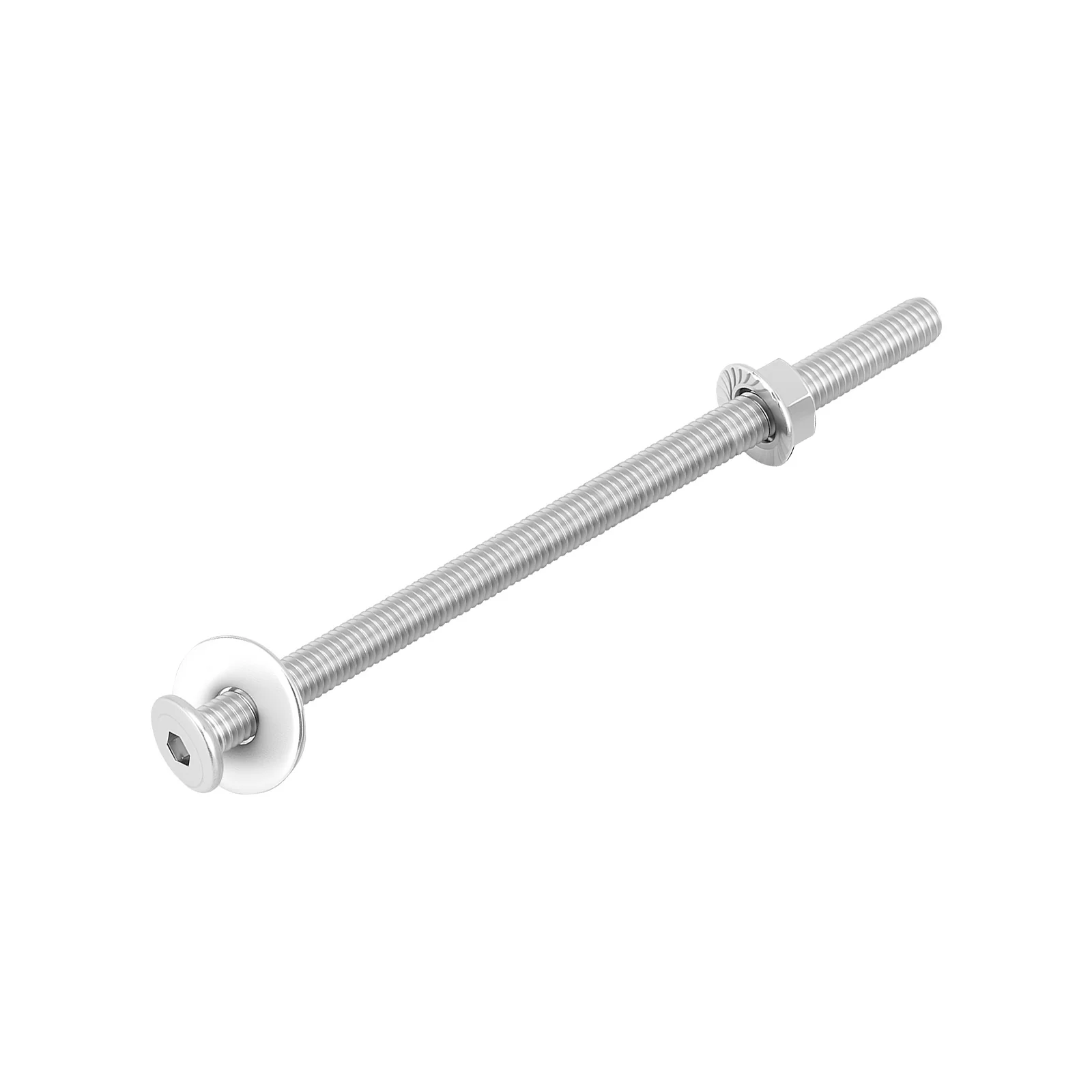 Hex Drive Flat Head Screws with Serrated Flange Nuts & Washers Sets M3/M4/M5/M6 18-8 Stainless Steel - Image 75