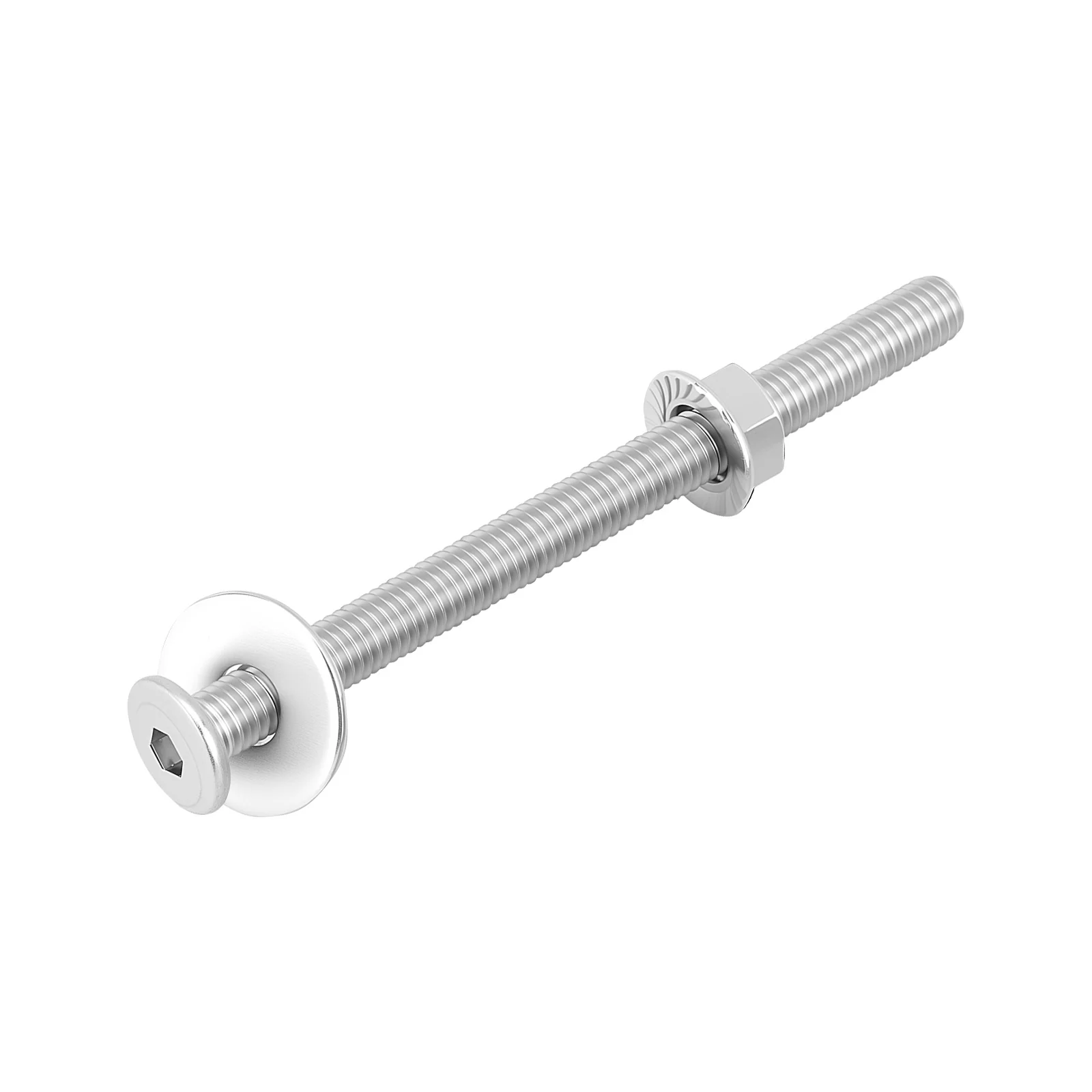 Hex Drive Flat Head Screws with Serrated Flange Nuts & Washers Sets M8/M10/M12 18-8 Stainless Steel - Image 39