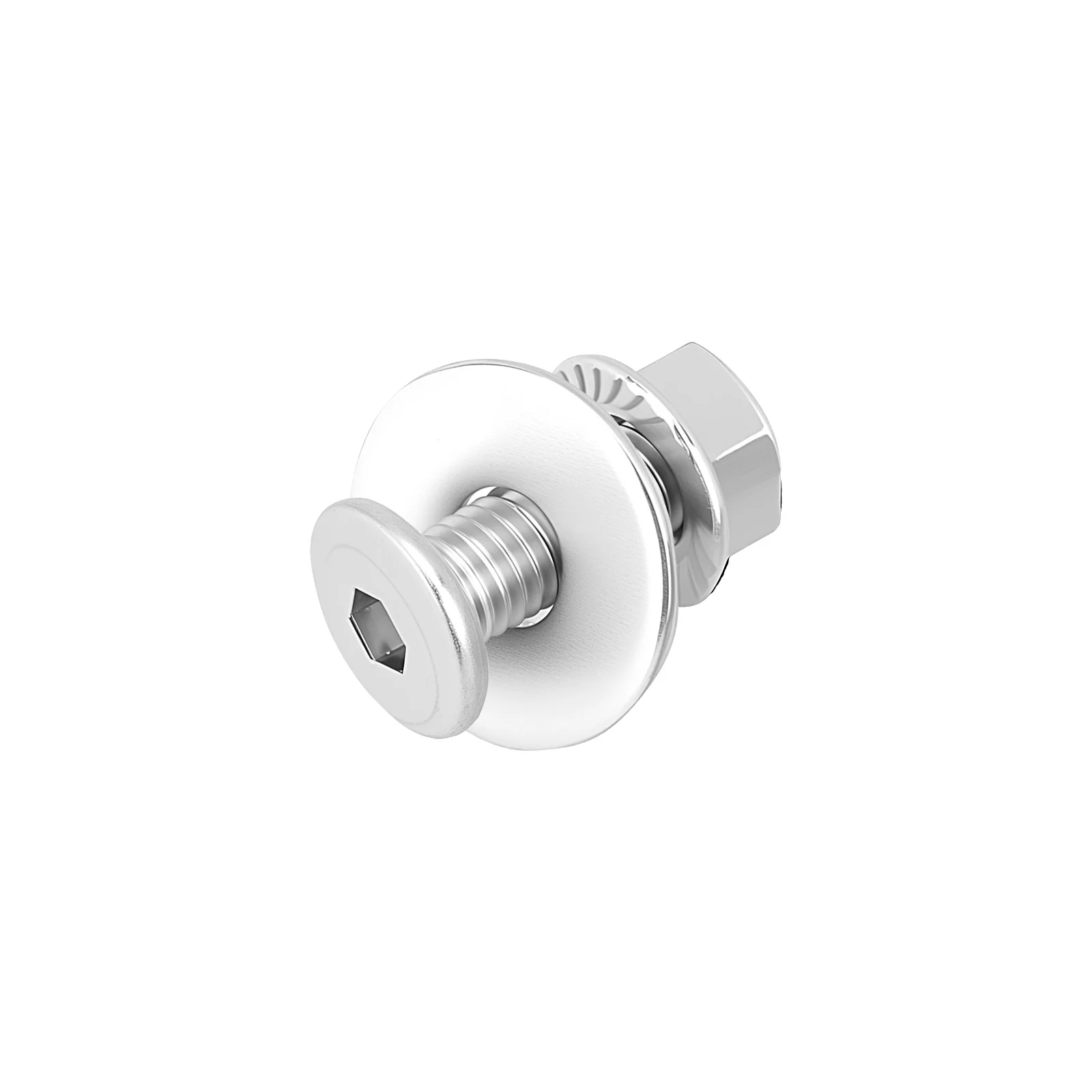 Hex Drive Flat Head Screws with Serrated Flange Nuts & Washers Sets M8/M10/M12 18-8 Stainless Steel - Image 55