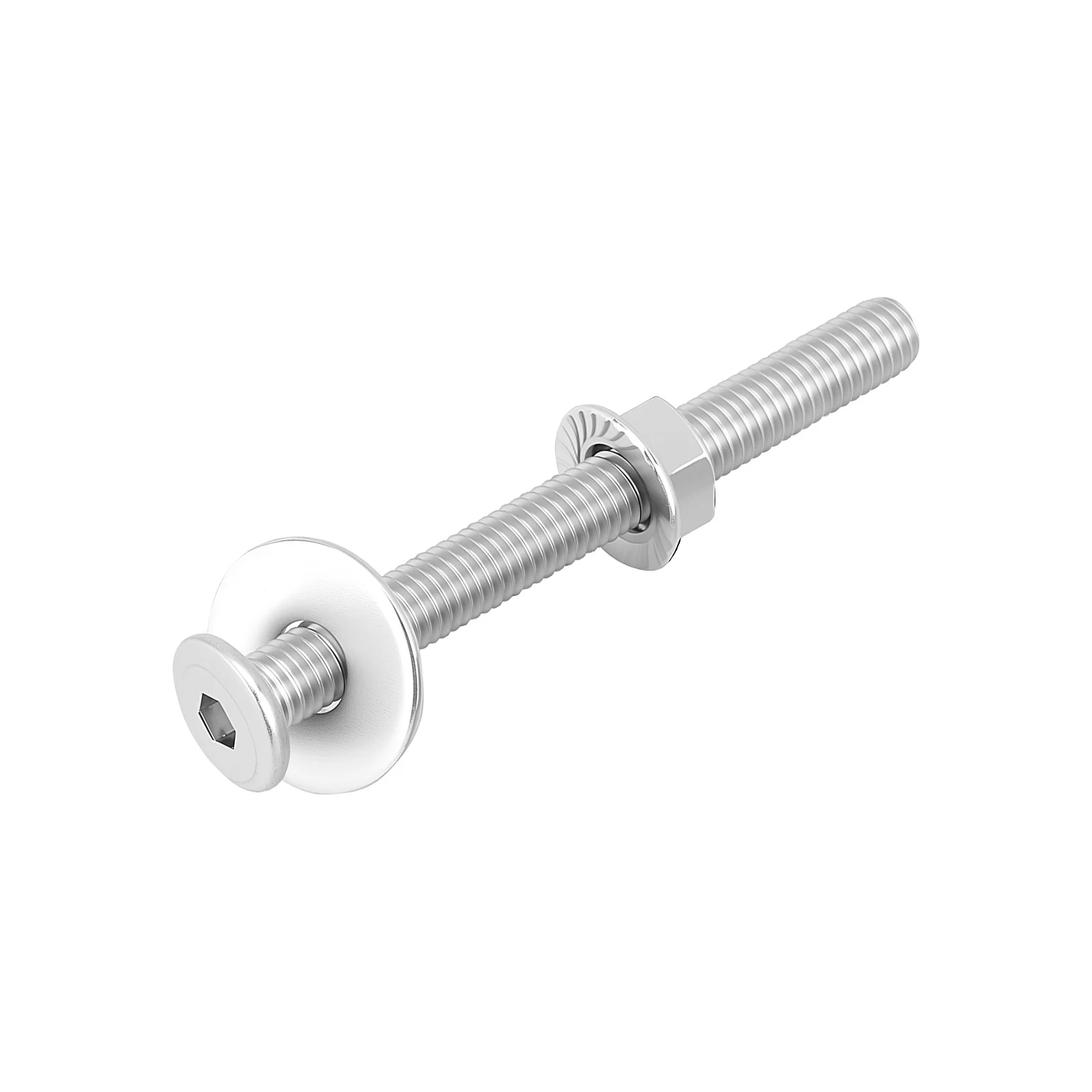 Hex Drive Flat Head Screws with Serrated Flange Nuts & Washers Sets M8/M10/M12 18-8 Stainless Steel - Image 99