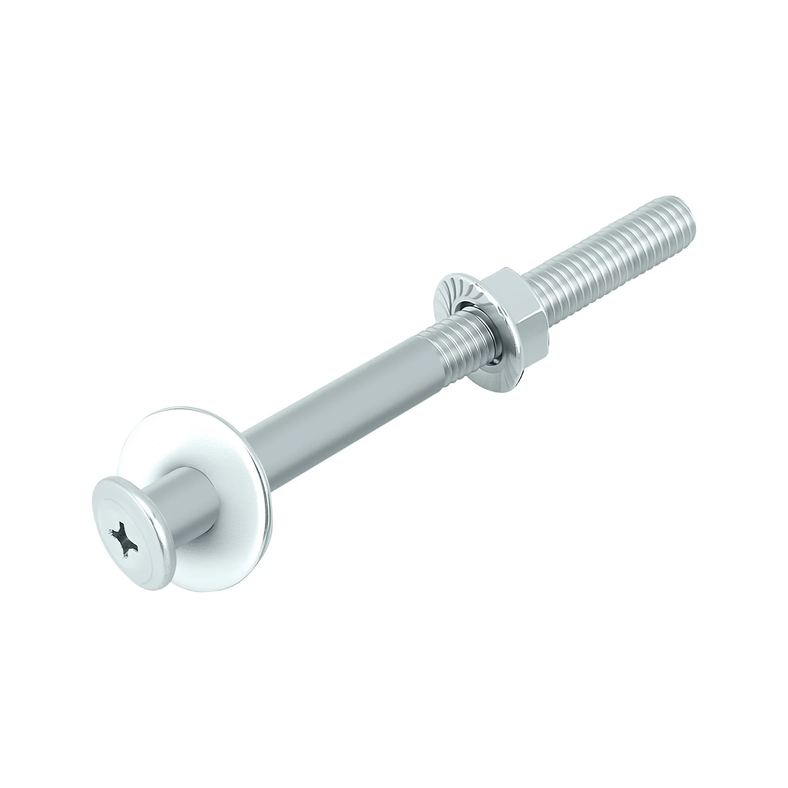 Phillips Flat Head Screws with Serrated Flange Nuts & Washers Sets M6/M8 Carbon Steel White or Color Zinc Plated - Image 31