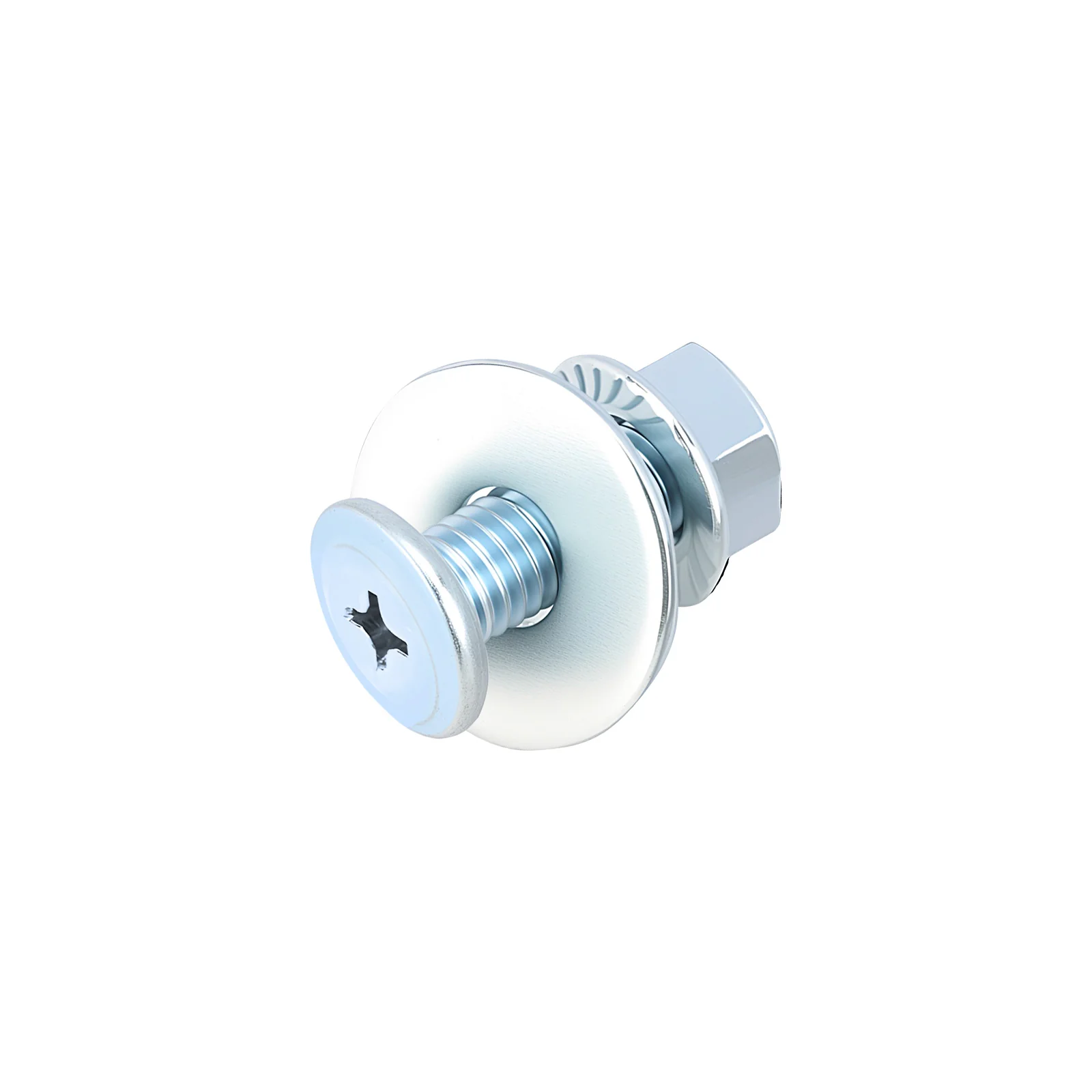 Phillips Flat Head Screws with Serrated Flange Nuts & Washers Sets M6/M8 Carbon Steel White or Color Zinc Plated - Image 53