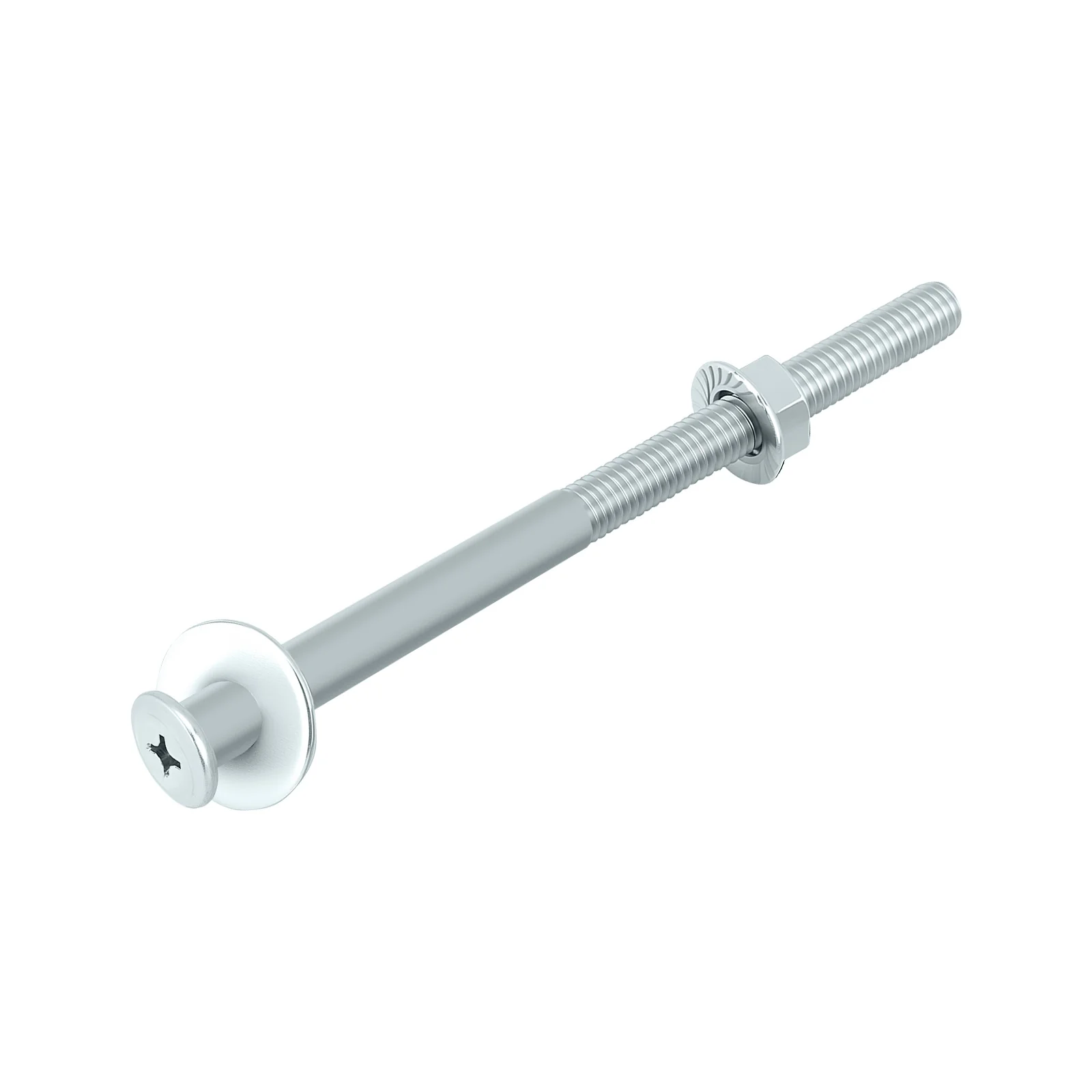 Phillips Flat Head Screws with Serrated Flange Nuts & Washers Sets M6/M8 Carbon Steel White or Color Zinc Plated - Image 65