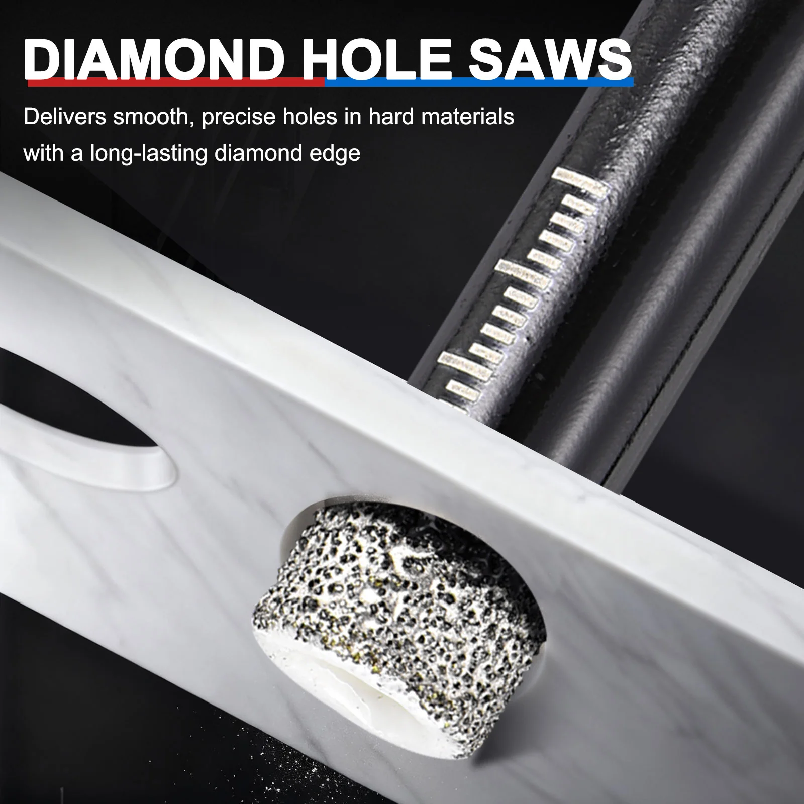 Dry Diamond Drill Bits Set, Diamond Hole Saw Tile Drill Bit Hex Shank - Image 23