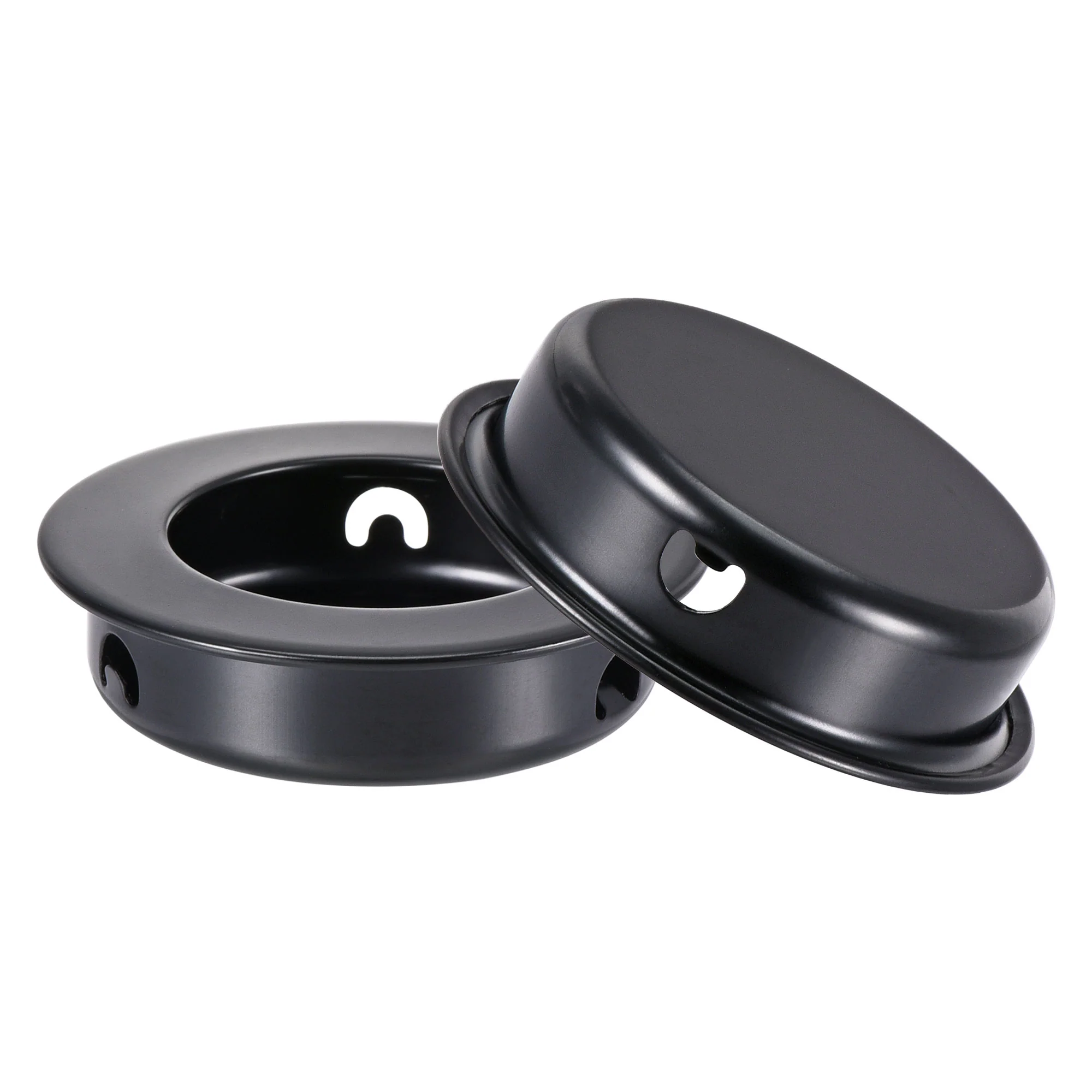 Uxcell Finger Flush Pull Handle 8pcs 35mm Hole Dia Plane Black - Image 5
