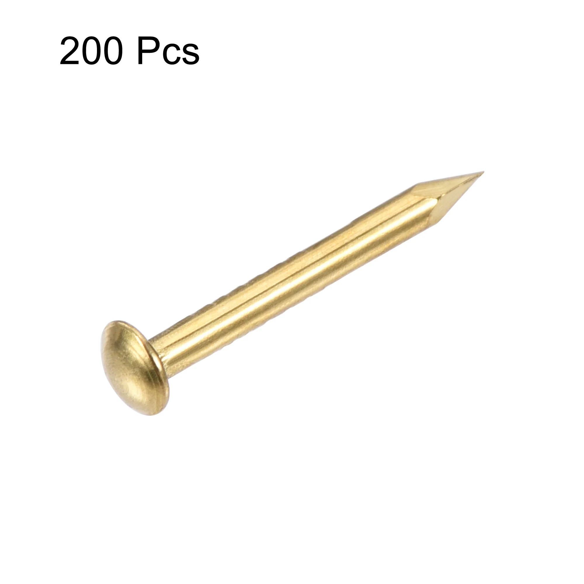 Uxcell Small Tiny Hardware Brass Nails 1.2mmx12mm(DxL) 200pcs - Image 2